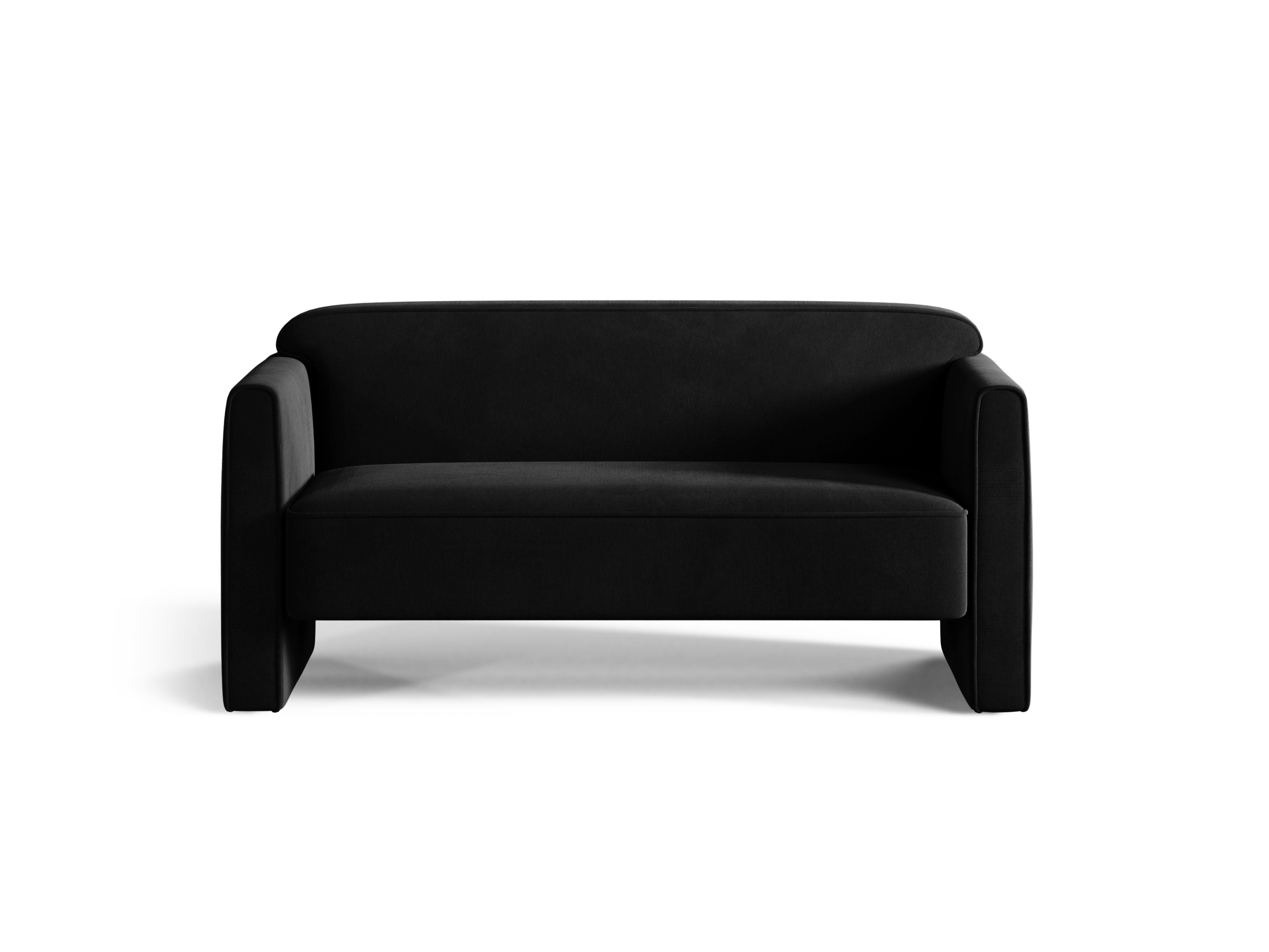 Sofa 2-osobowa aksamitna ABBY czarny