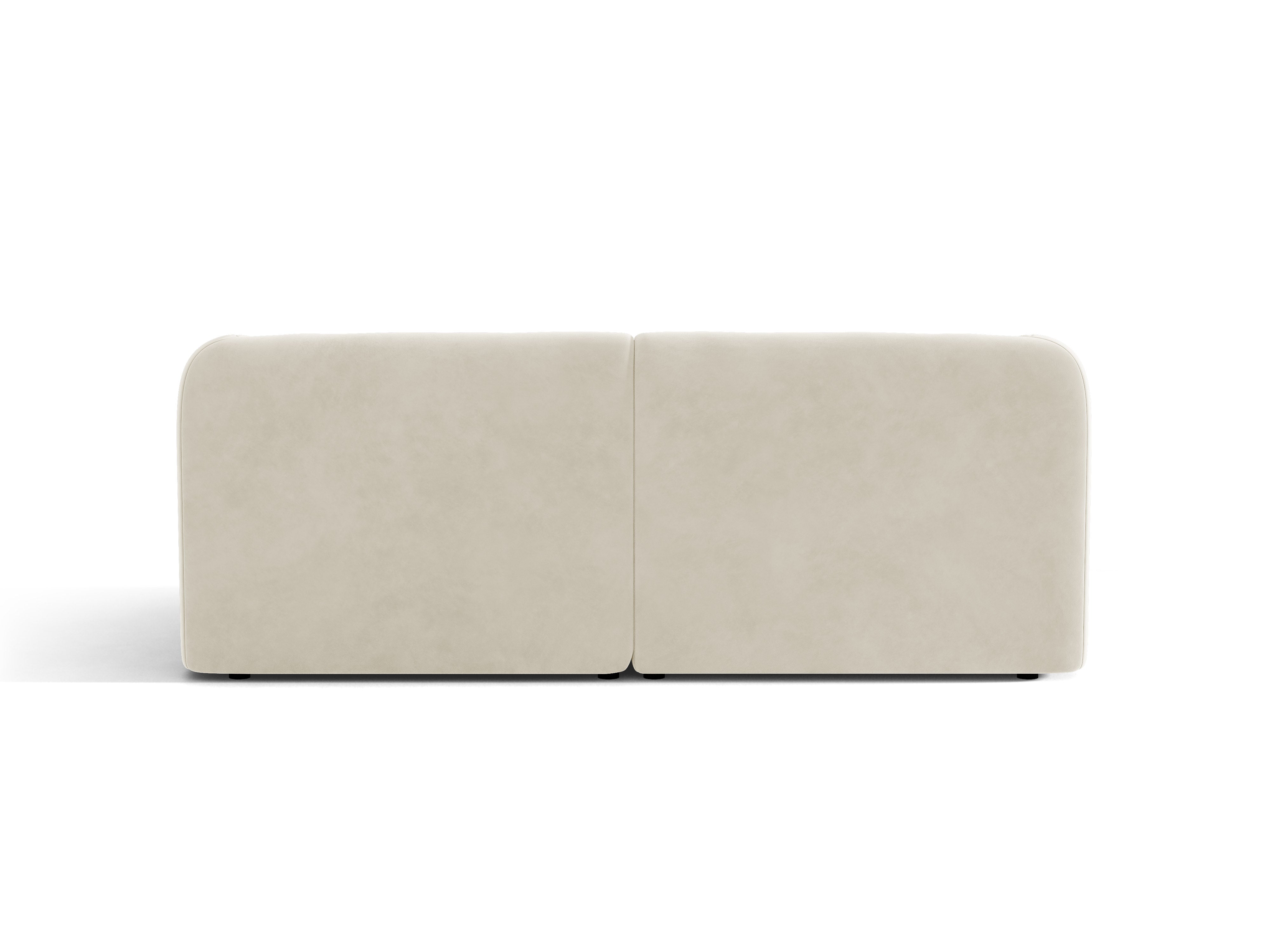 Sofa aksamitna 2-osobowa MILEY beżowy