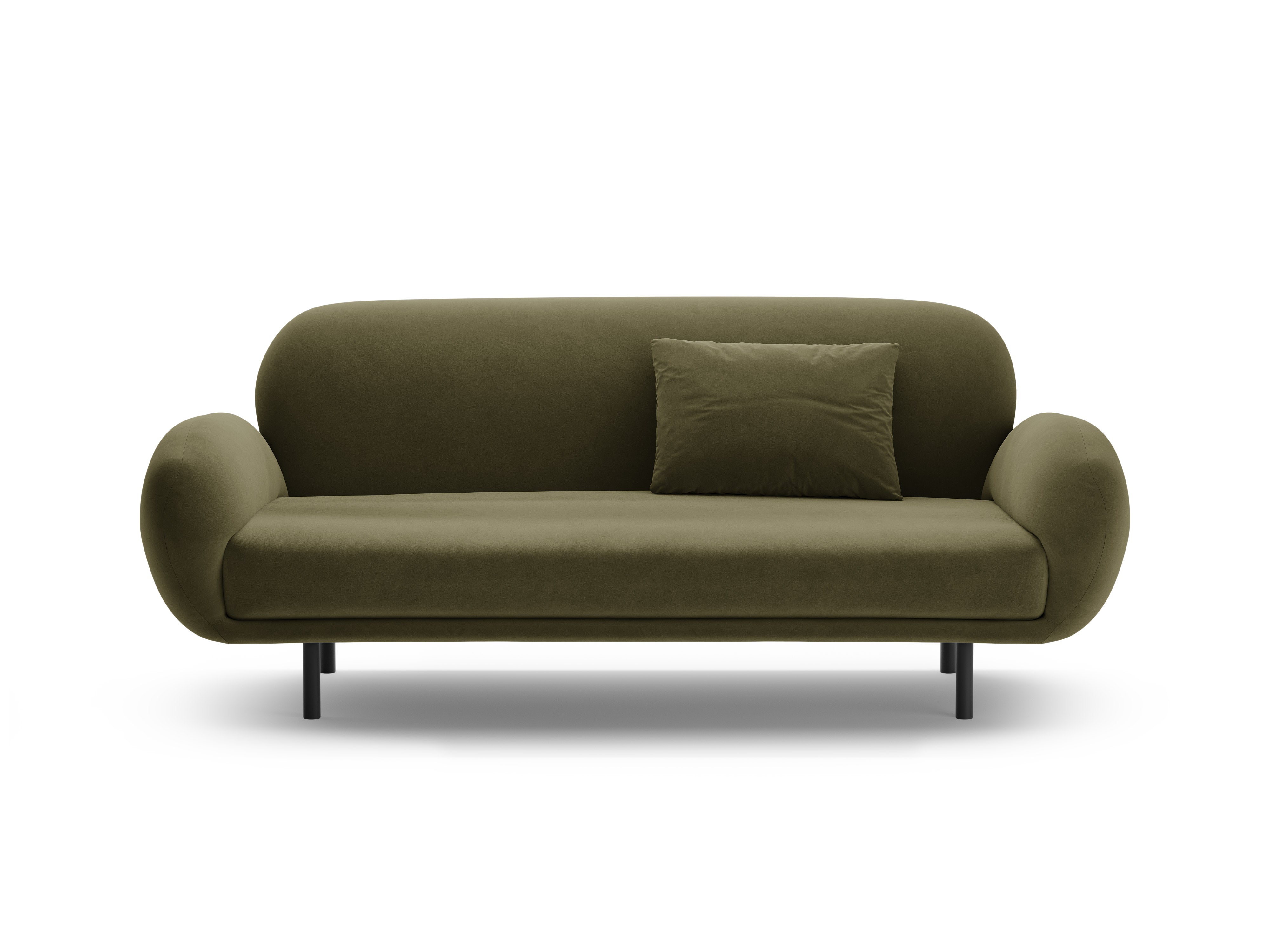 Sofa aus Samt 2,5-sitzig POPPY grün