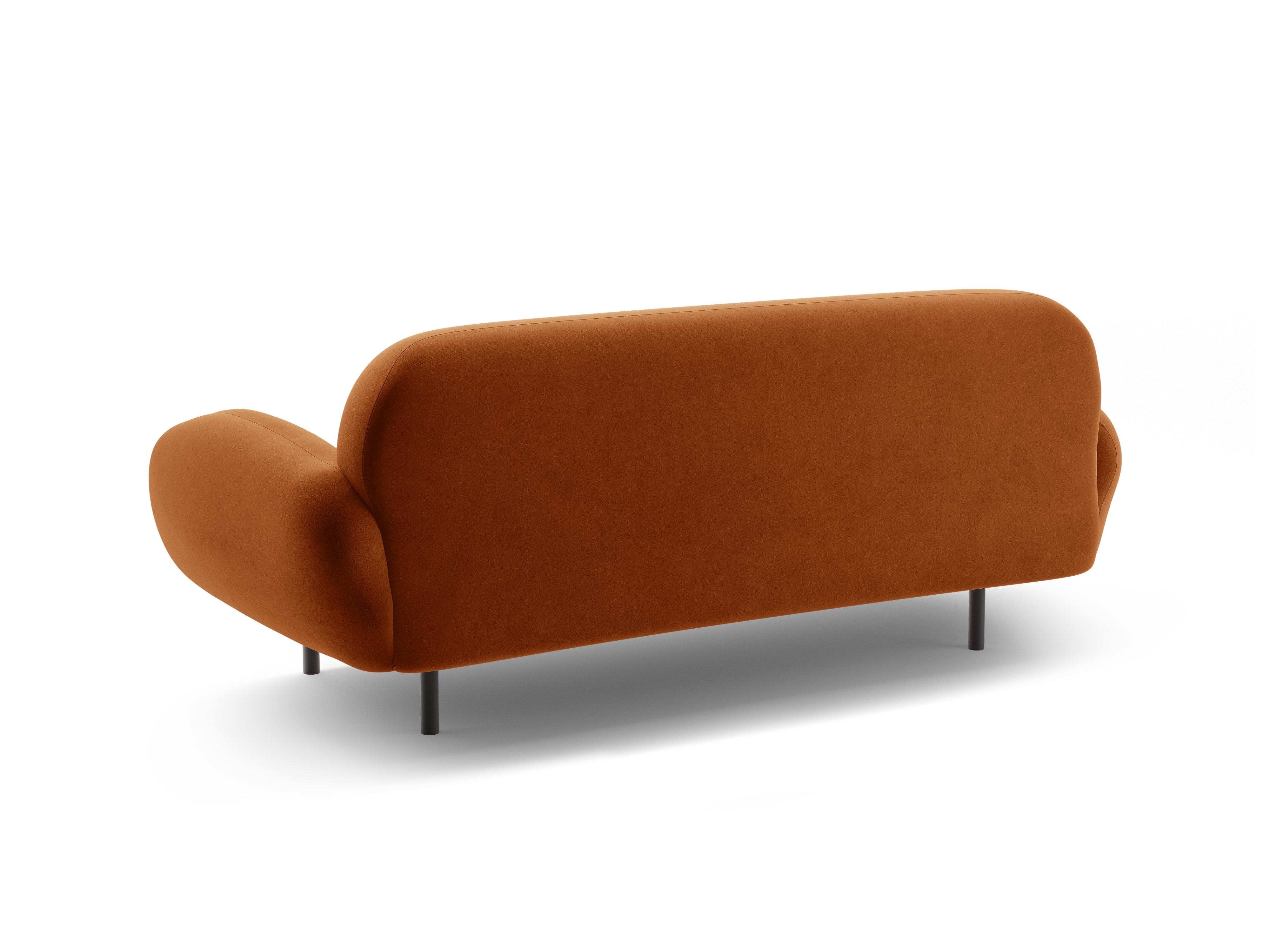 Sofa aksamitna 2,5-osobowa POPPY terracotta