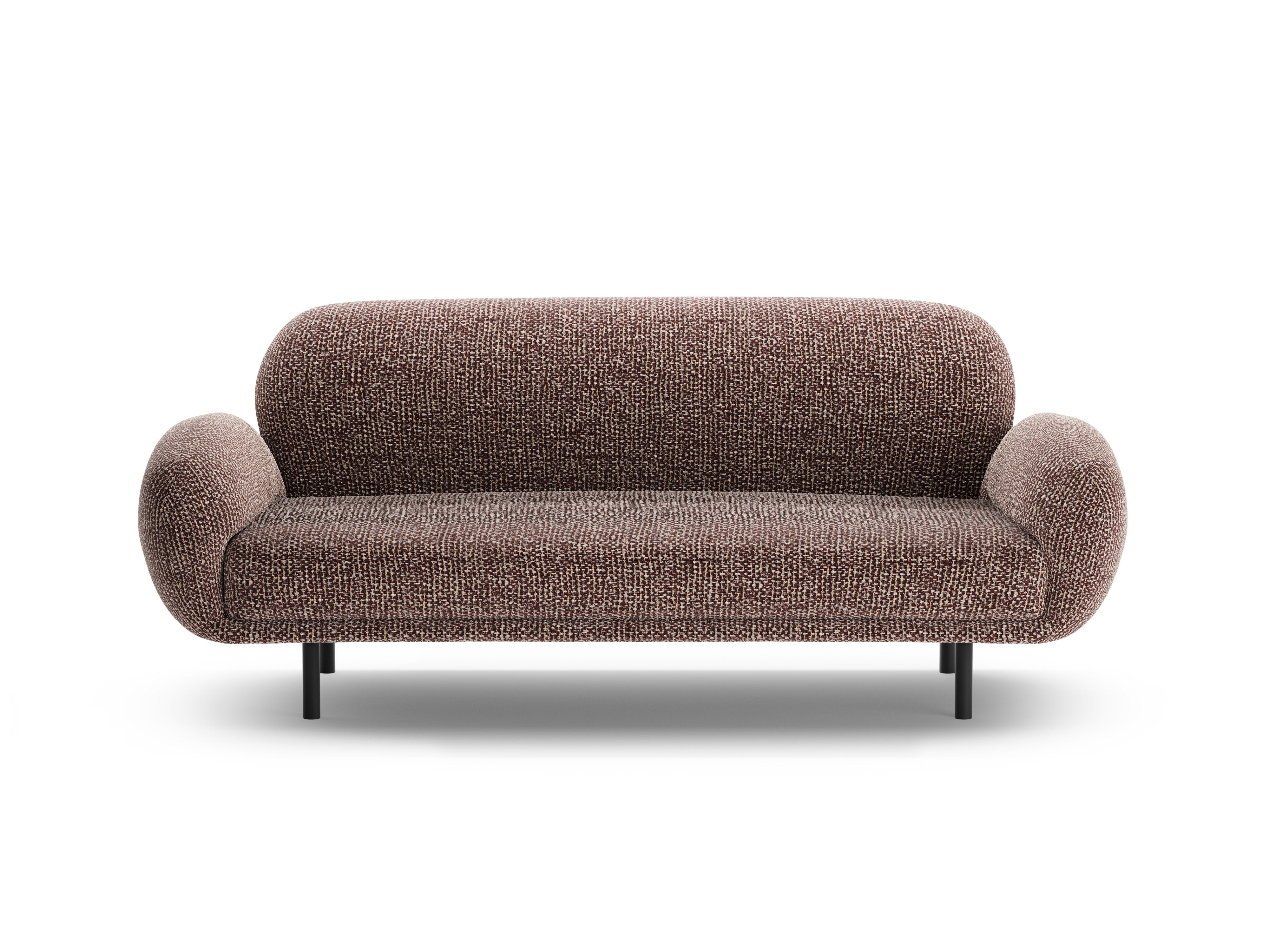 2.5-seater Sofa POPPY brown chenille