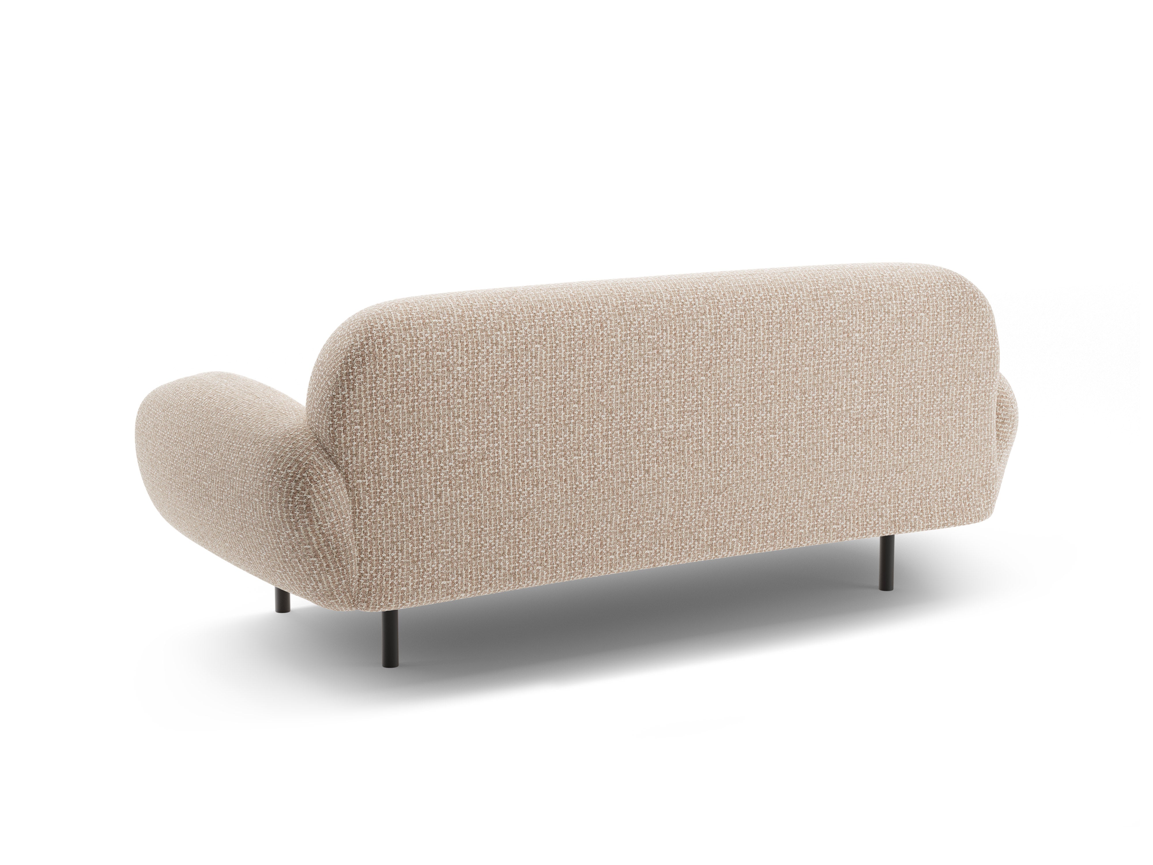 Sofa 2,5-sitzige POPPY sandfarbener Chenille