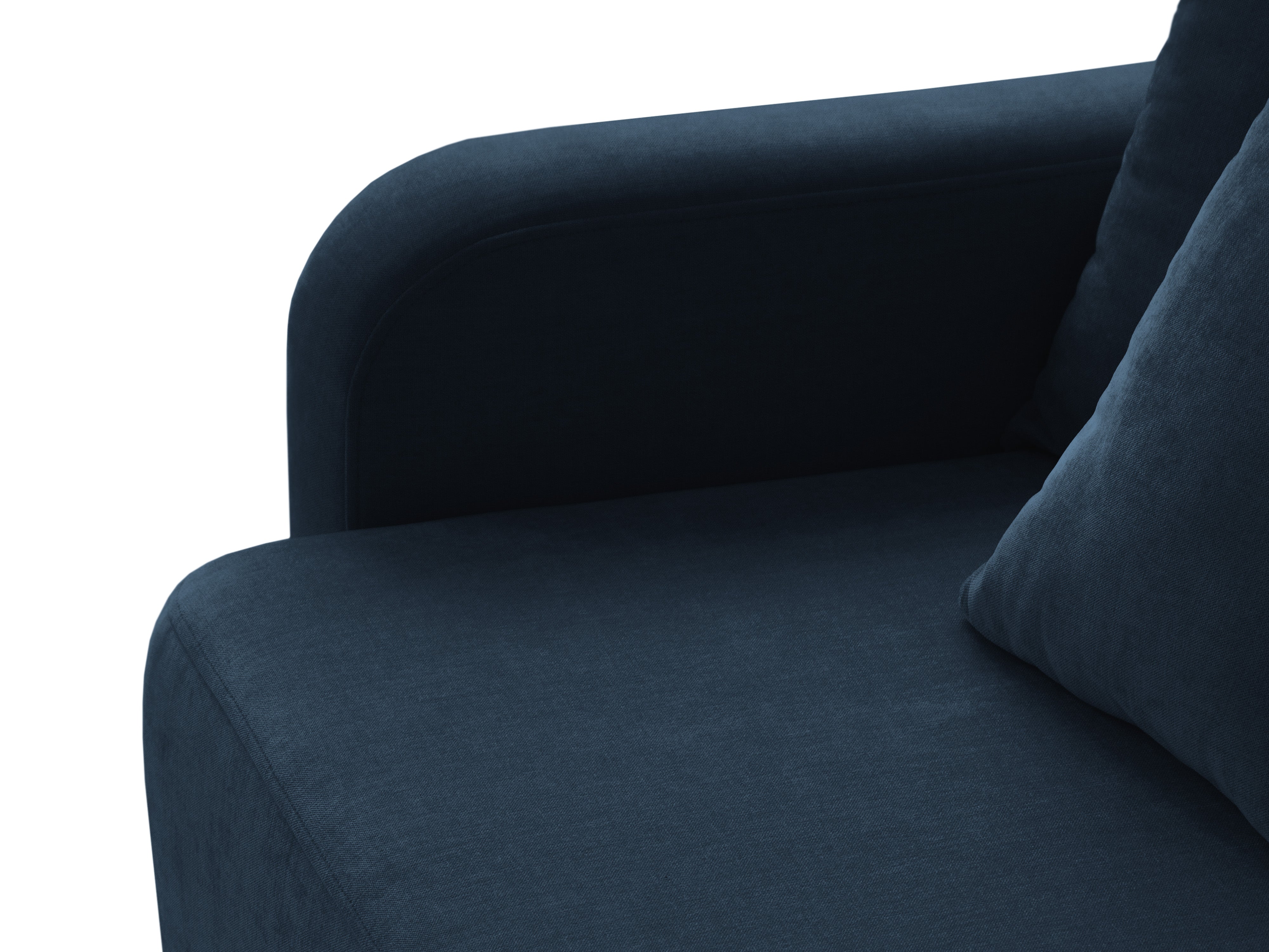 Sofa mit Schlaffunktion ELEN in marineblauem Chenille