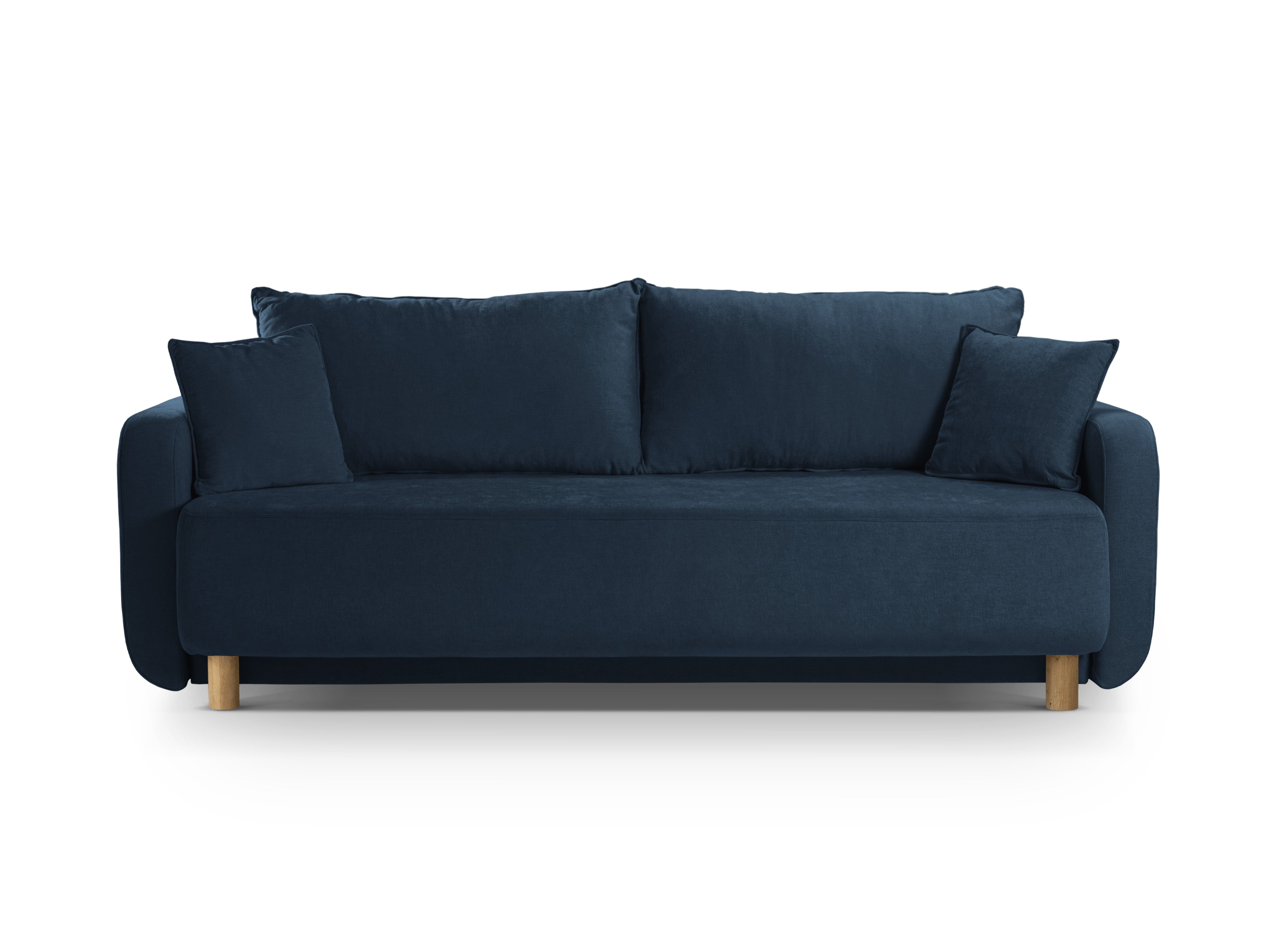 Sofa 3-osobowa z funkcją spania ELEN granatowy szenil