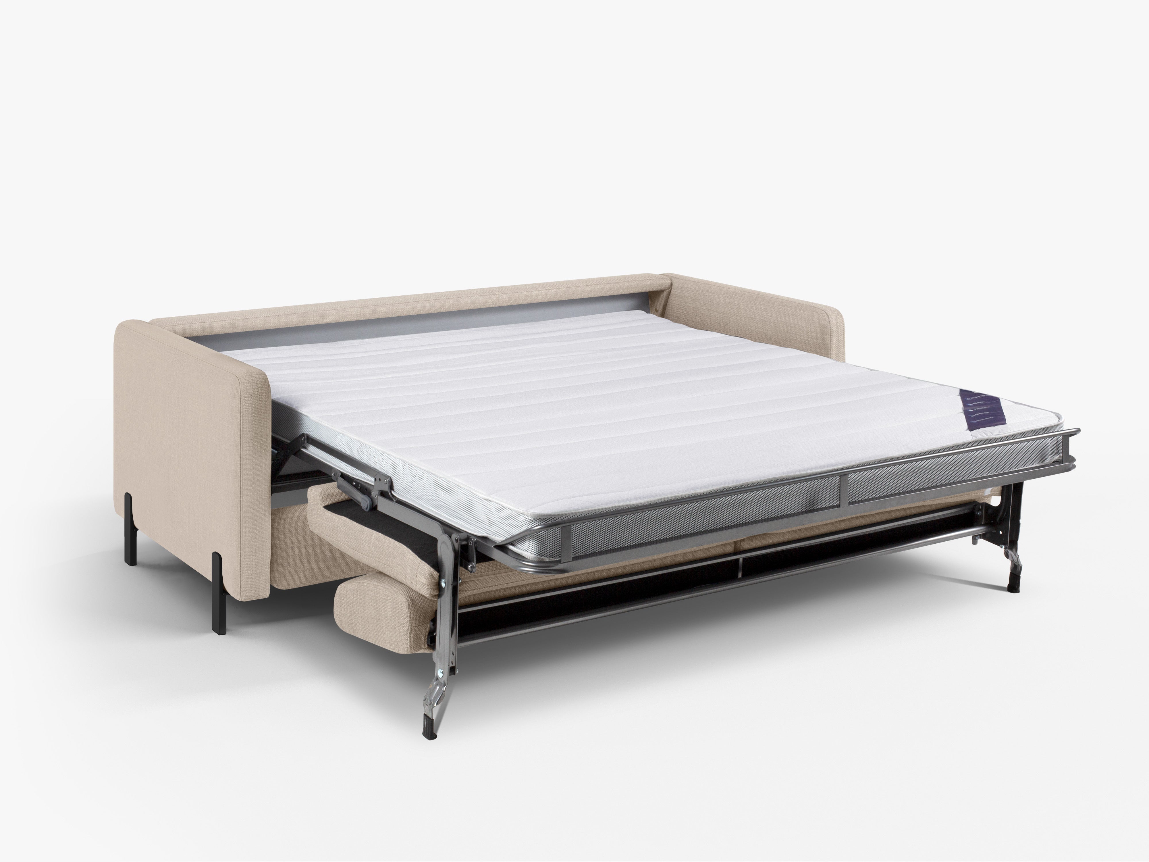 Sofa with bed function, "Gloria", 3 Seats, Beige, 202x102x80
Made in Europe