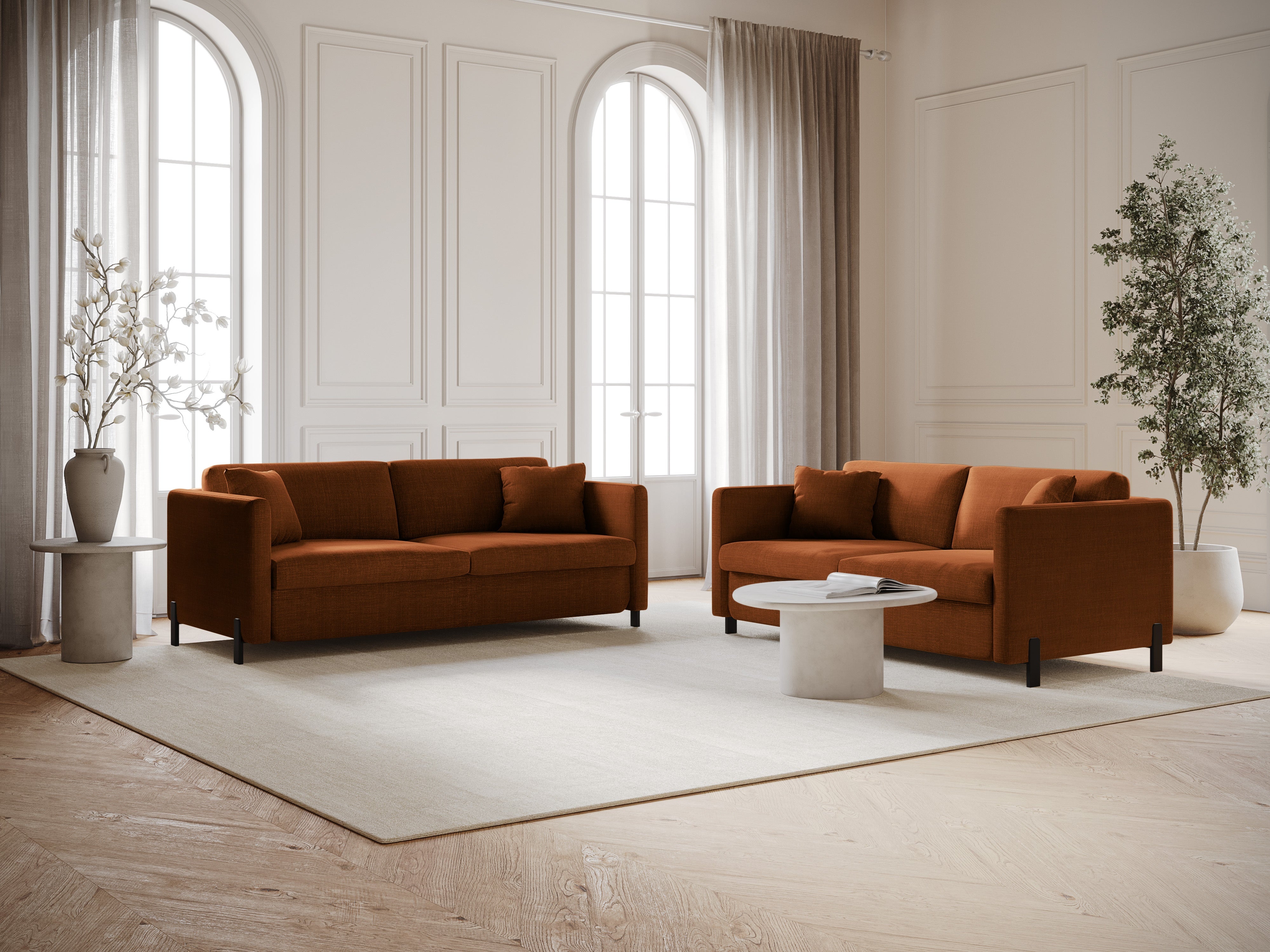 Puf with Box, "Gloria", 1 Seat, Brick, 87x72x46
Made in Europe