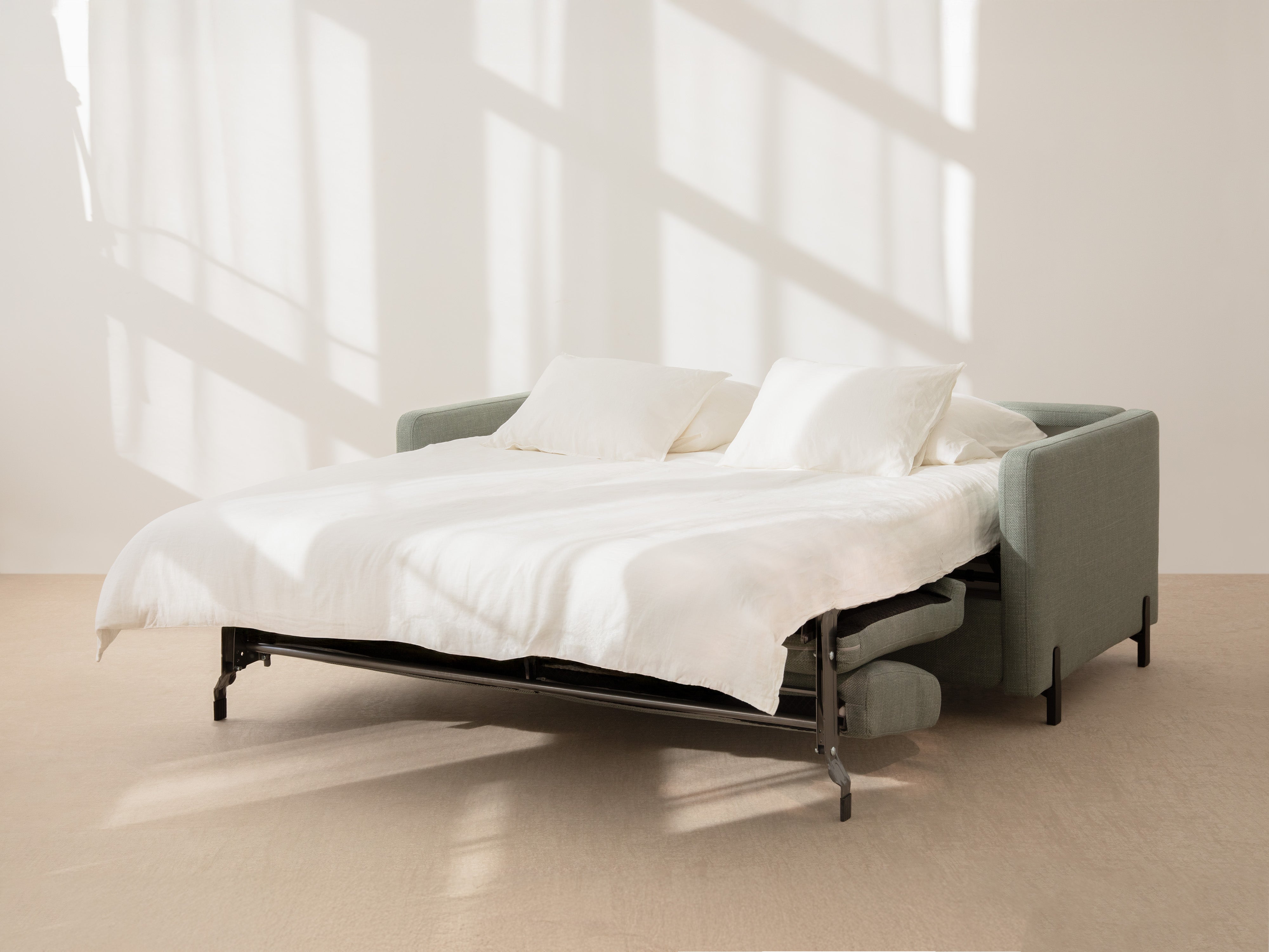 Sofa mit Bettfunktion, "Gloria", 3 Sitze, dunkelgrau, 202x102x80
In Europa gemacht
