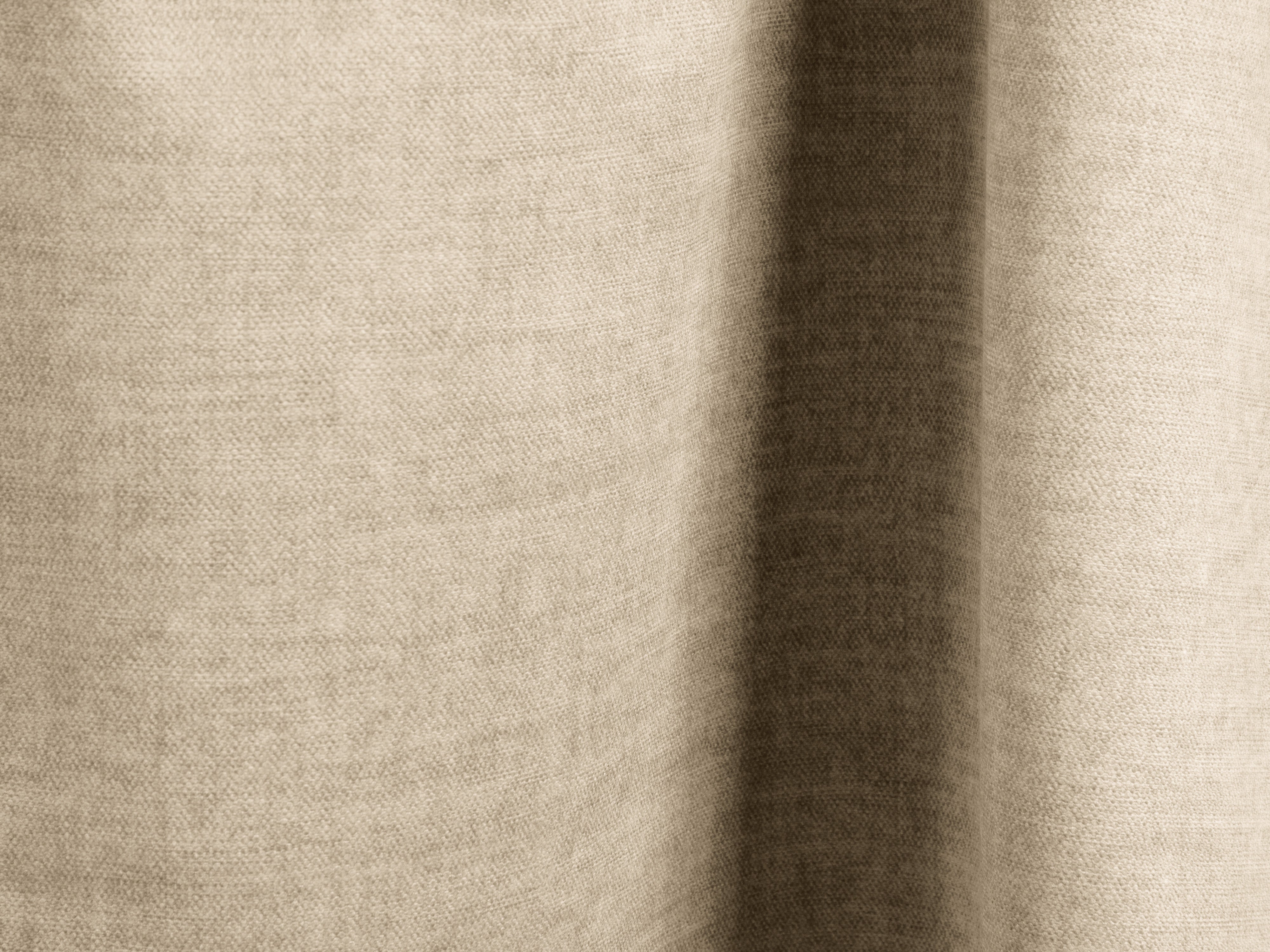 Sofa aksamitna 3-osobowa z funkcją spania MARTINA jasny beżowy