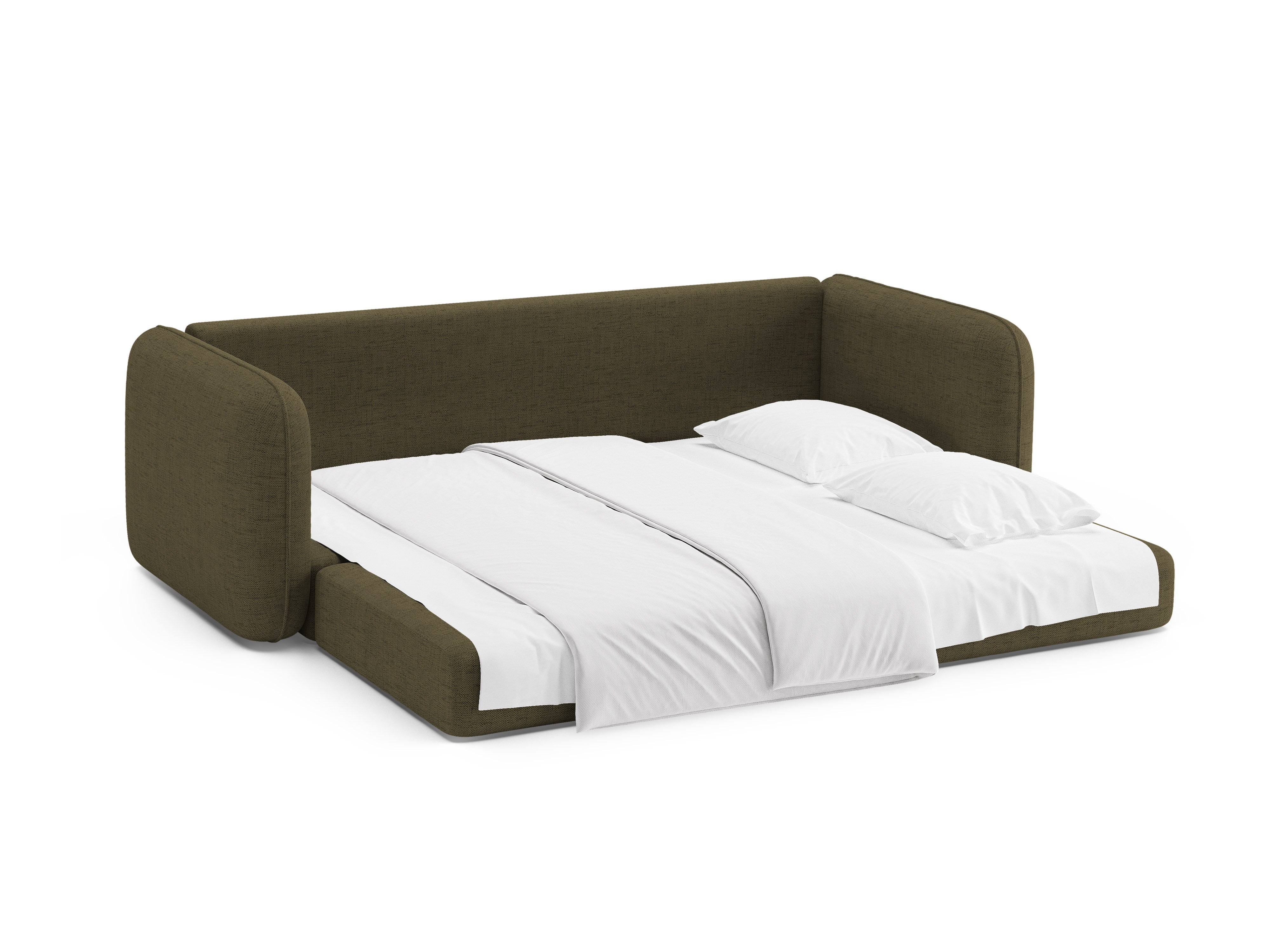 3-Seater Sofa with Sleeping Function DORMI Green