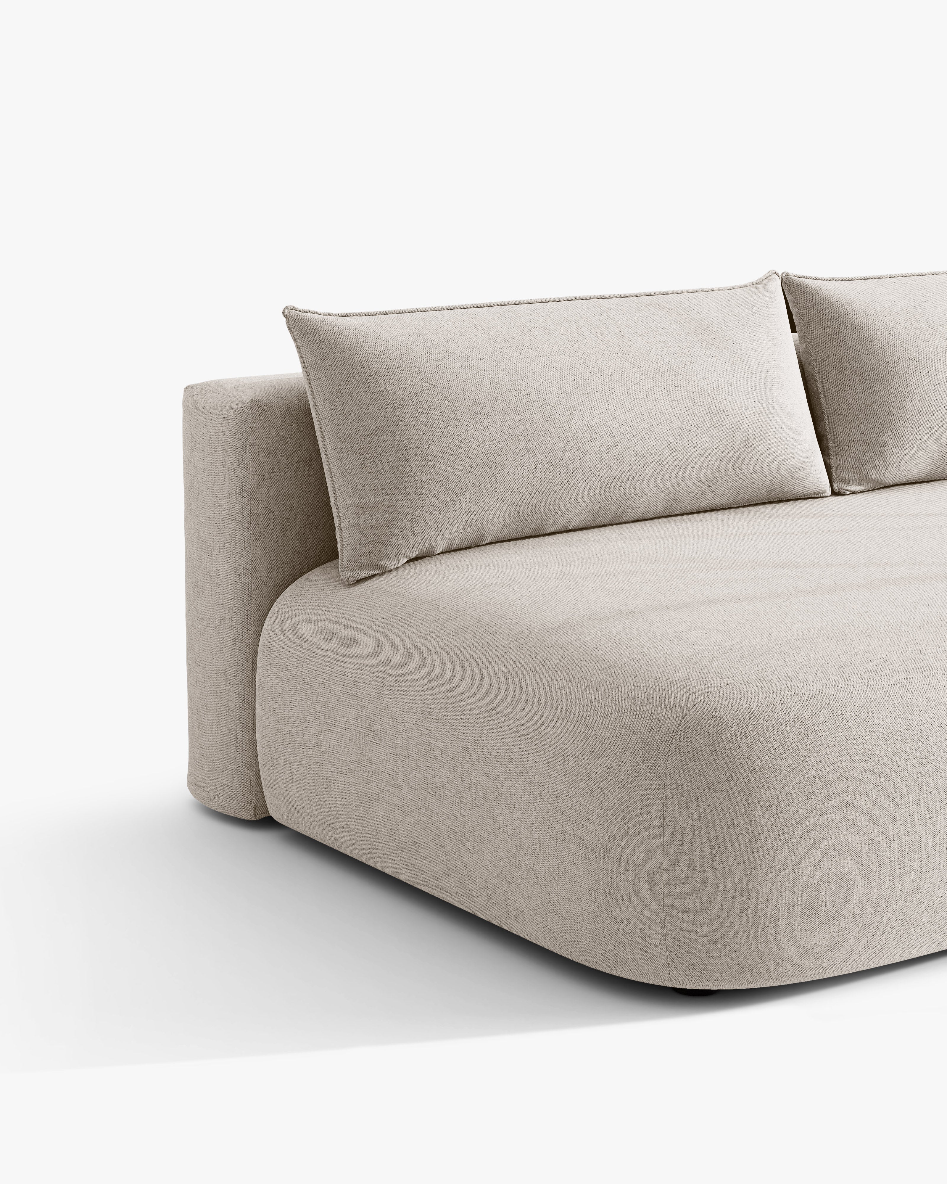 Sofa 3-osobowa z funkcją spania HENA beżowy