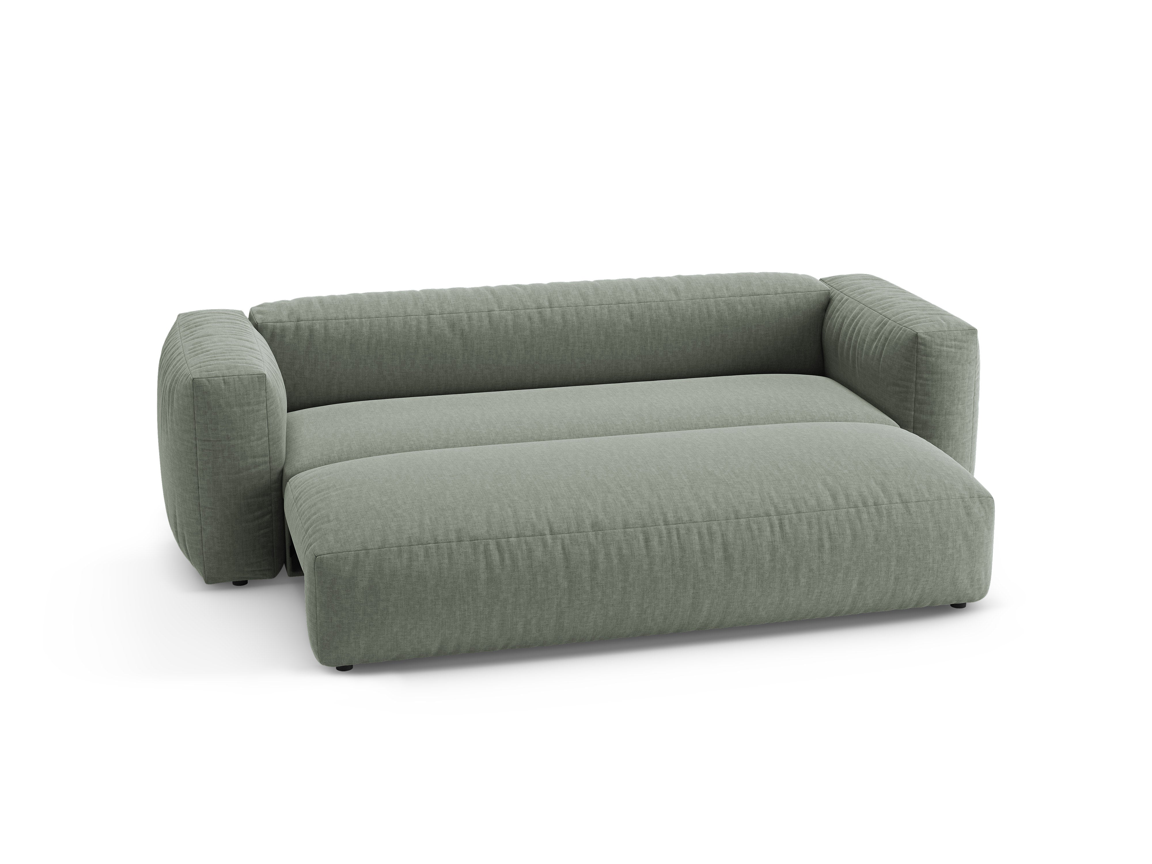 Sofa 3-sitzig mit Schlaffunktion MARTINA moosgrün
