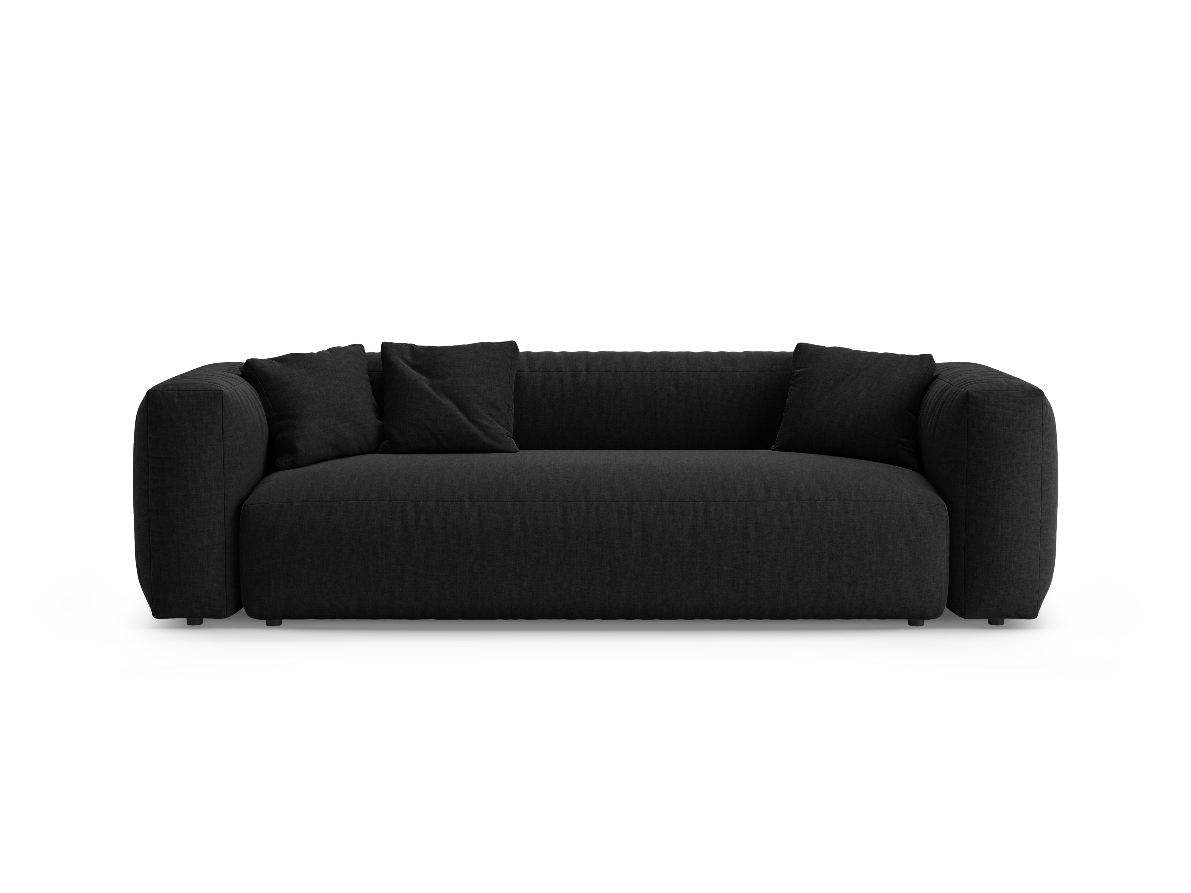 Sofa 3-osobowa z funkcją spania MARTINA czarny