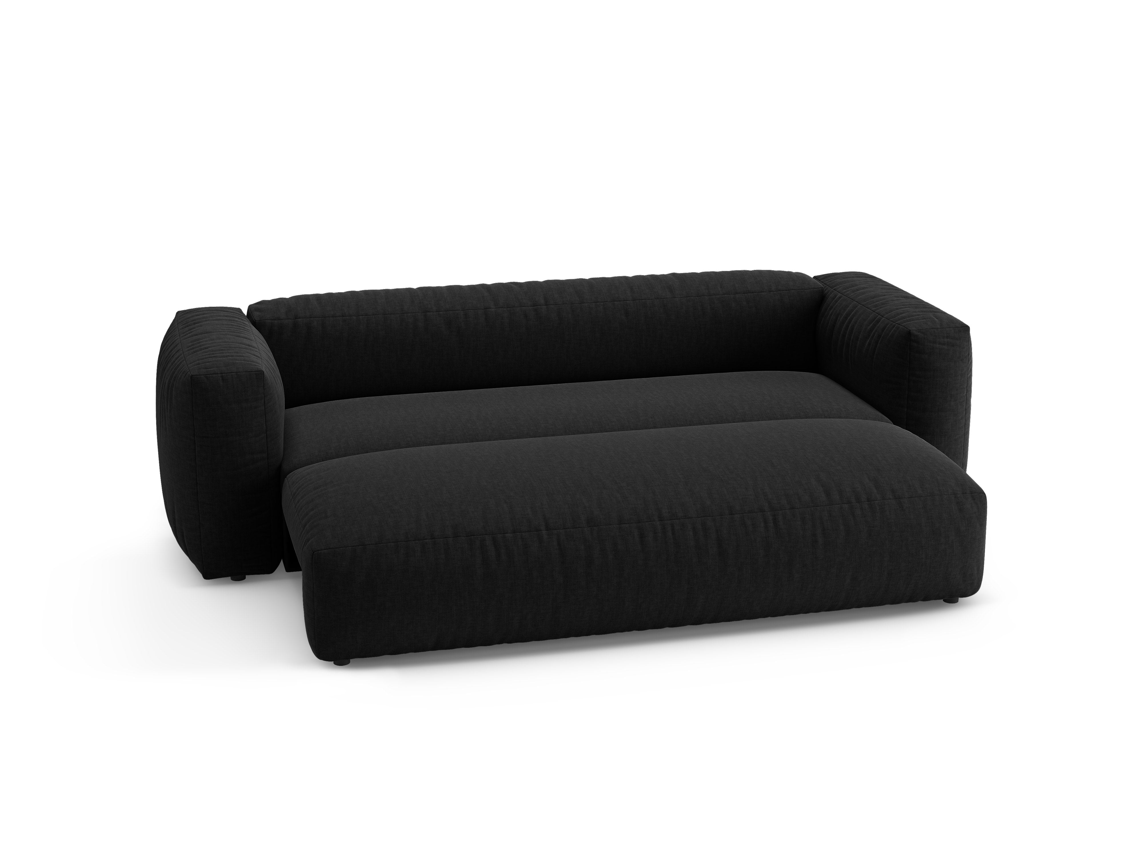 Sofa 3-osobowa z funkcją spania MARTINA czarny