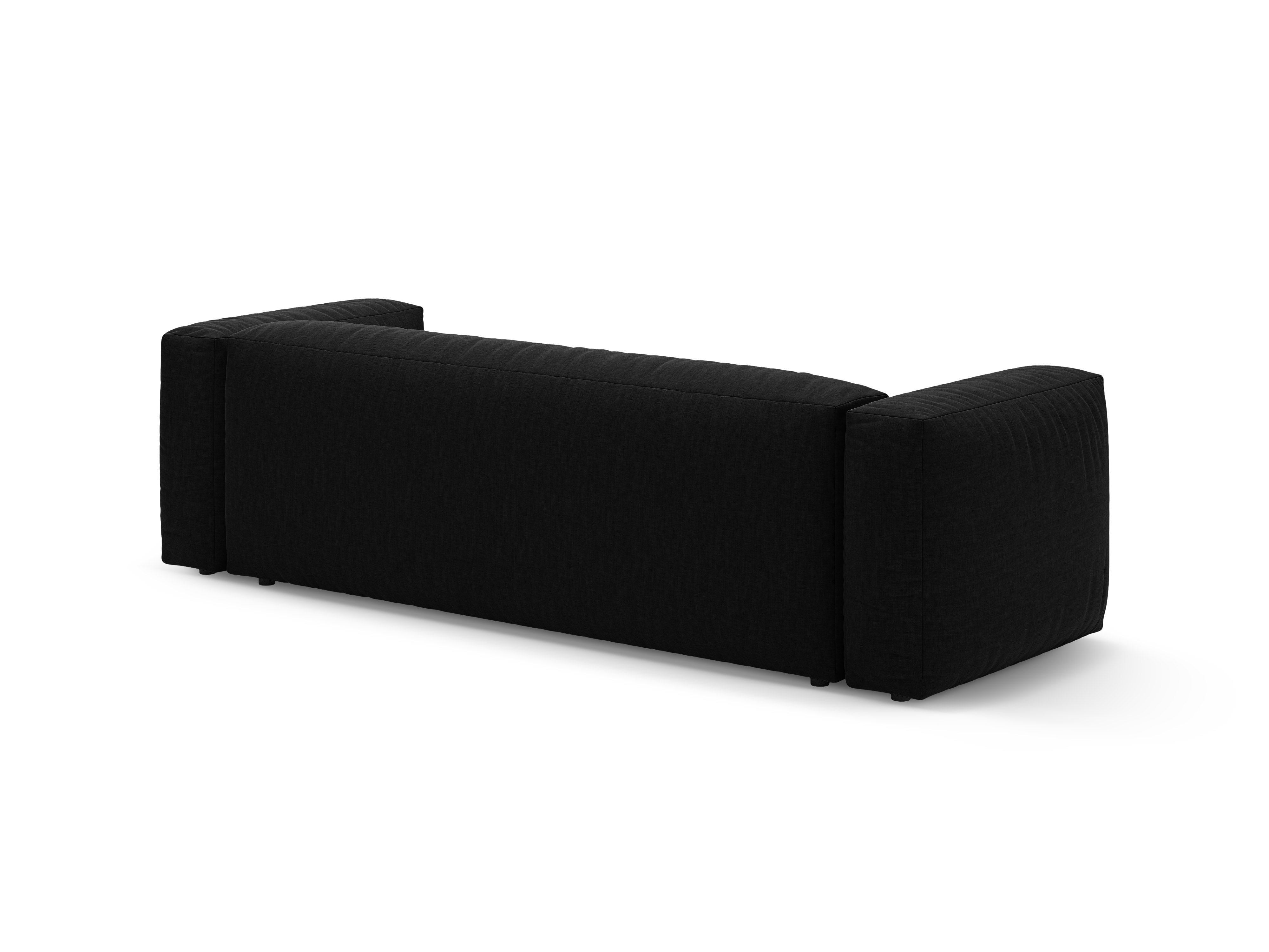 Sofa 3-osobowa z funkcją spania MARTINA czarny