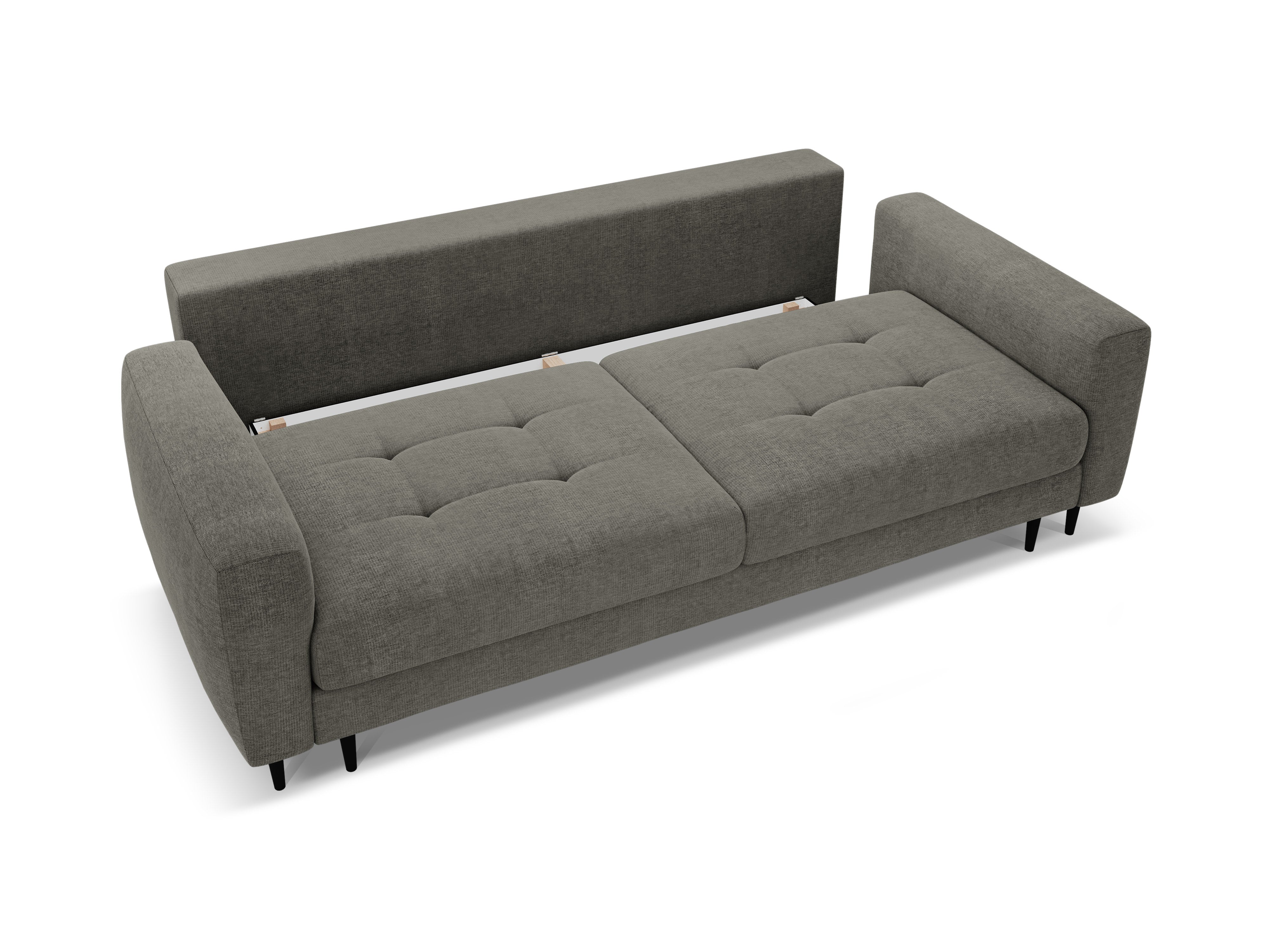 Sofa 3-Sitzer mit Schlaffunktion BEMY grau