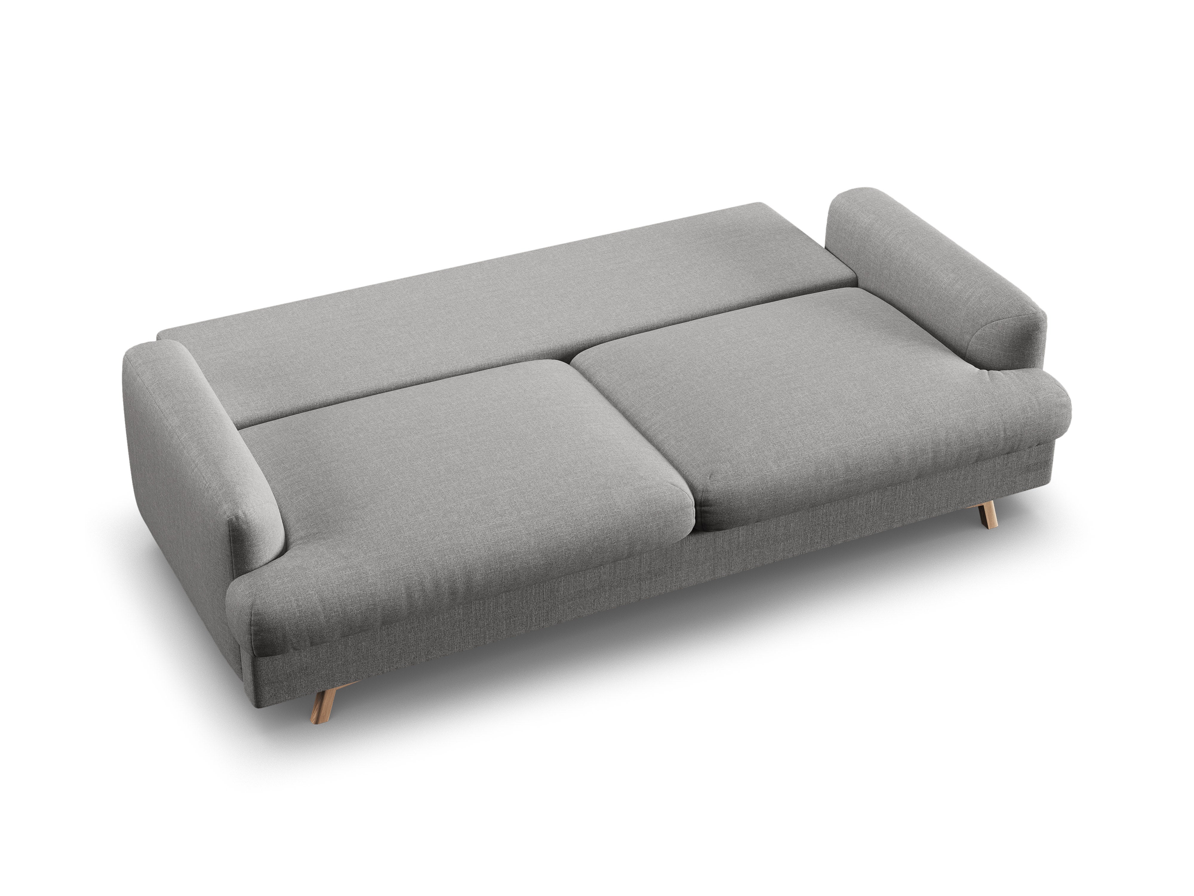 Sofa 3-osobowa z funkcją spania NAOMI popielaty melanż