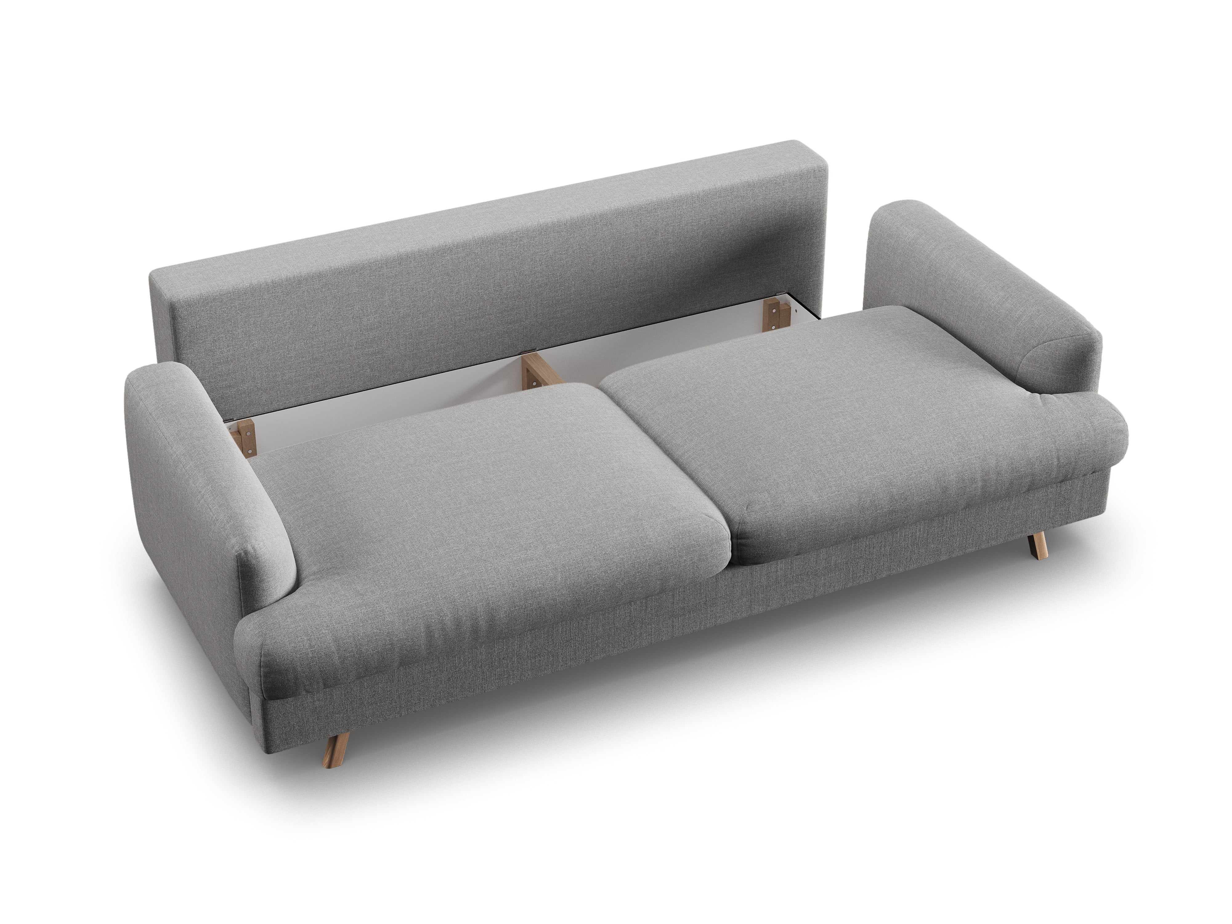 Sofa 3-osobowa z funkcją spania NAOMI popielaty melanż