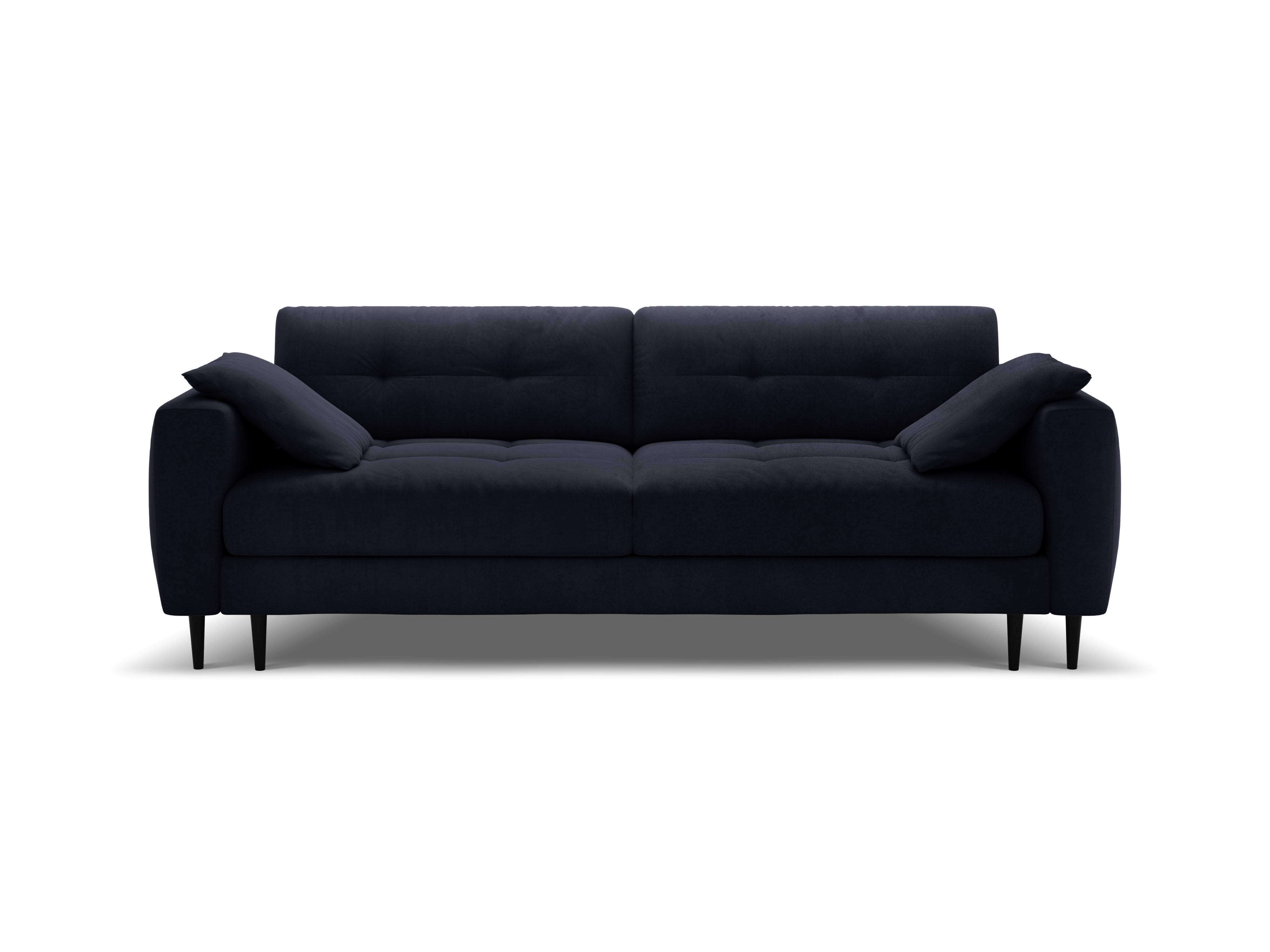 Sofa aksamitna 3-osobowa z funkcją spania BEMY królewski niebieski