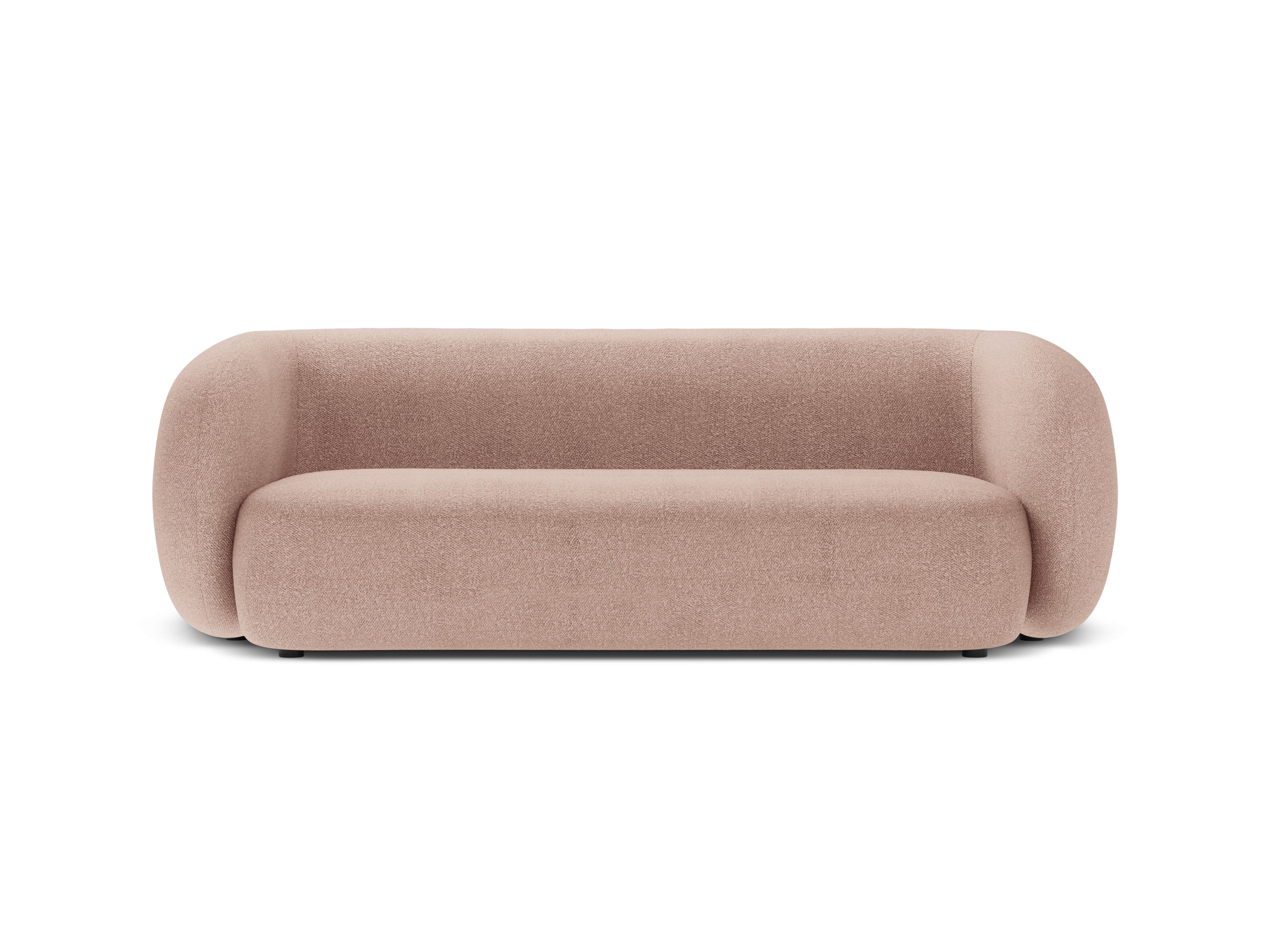 Sofa 3-osobowa KATE różowy boucle – Micadoni