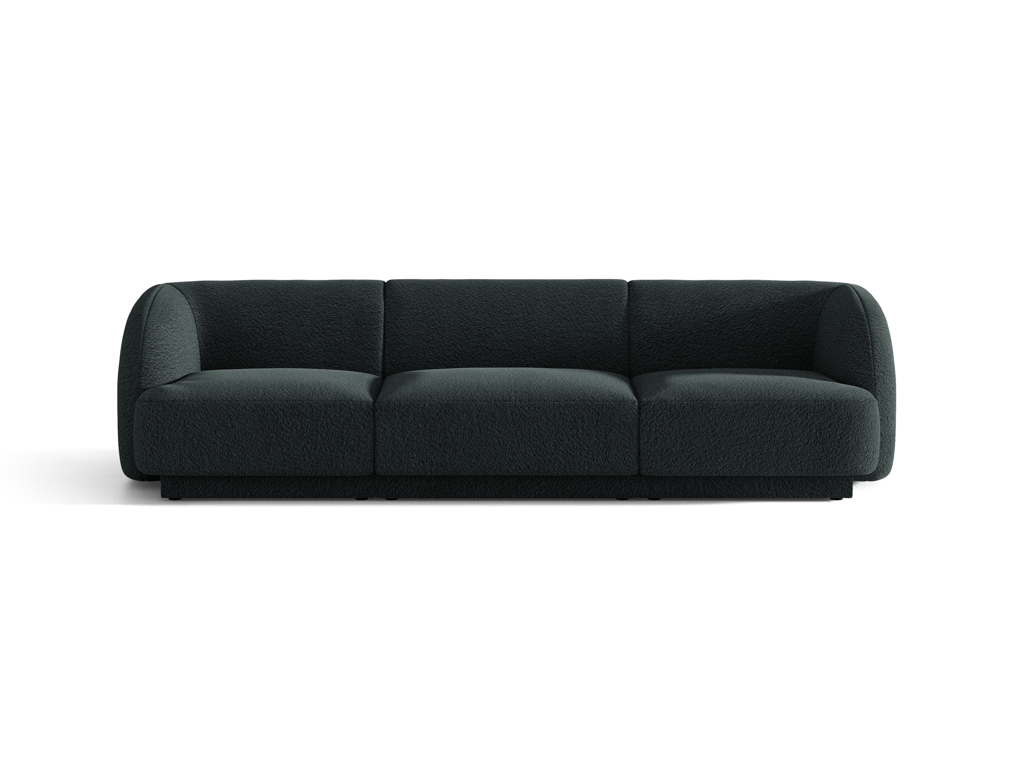 Sofa 3-osobowa MILEY czarny boucle