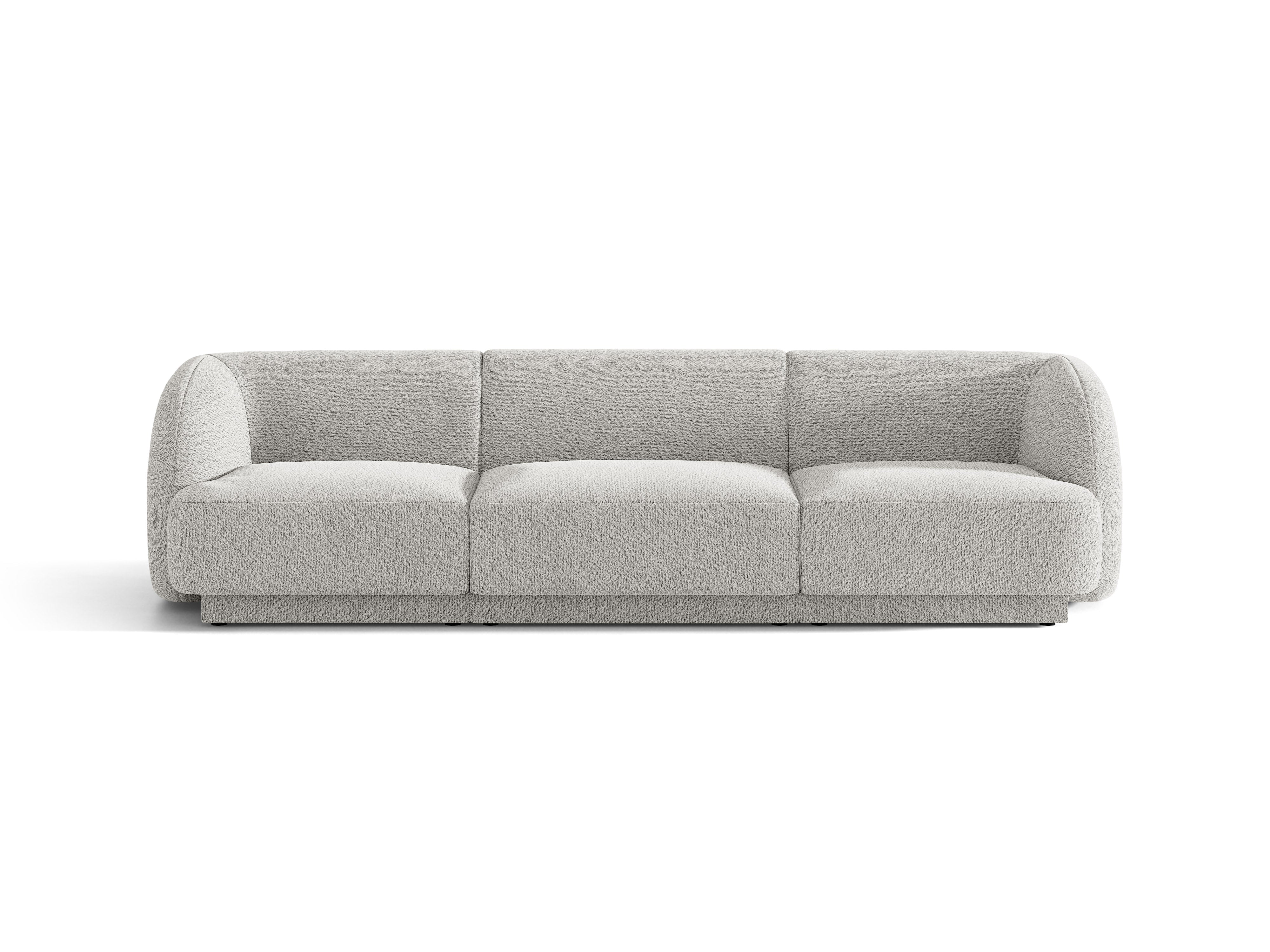 Sofa 3-osobowa MILEY jasnoszary boucle