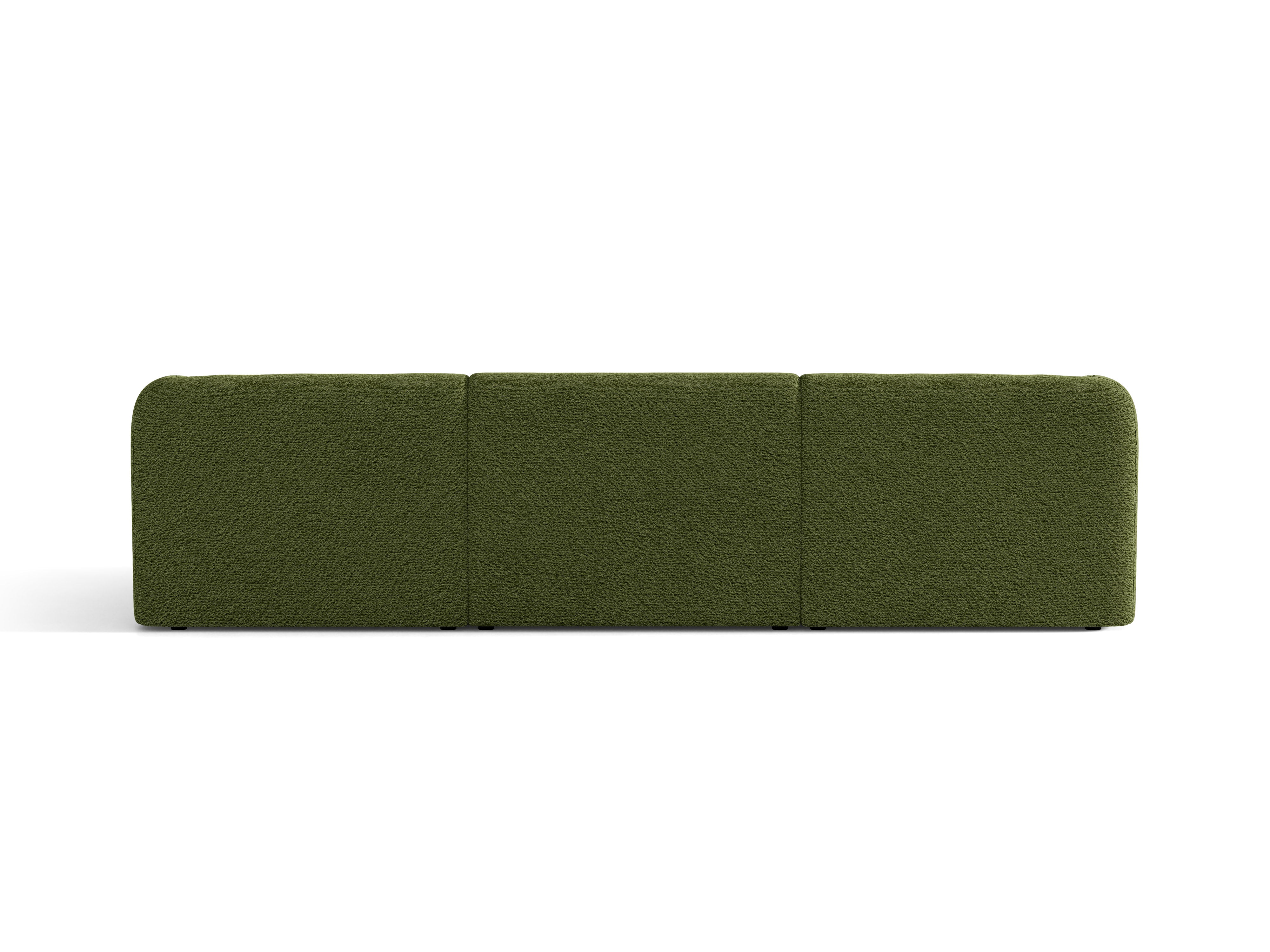 Sofa 3-osobowa MILEY zielony boucle – tkanina bouclé