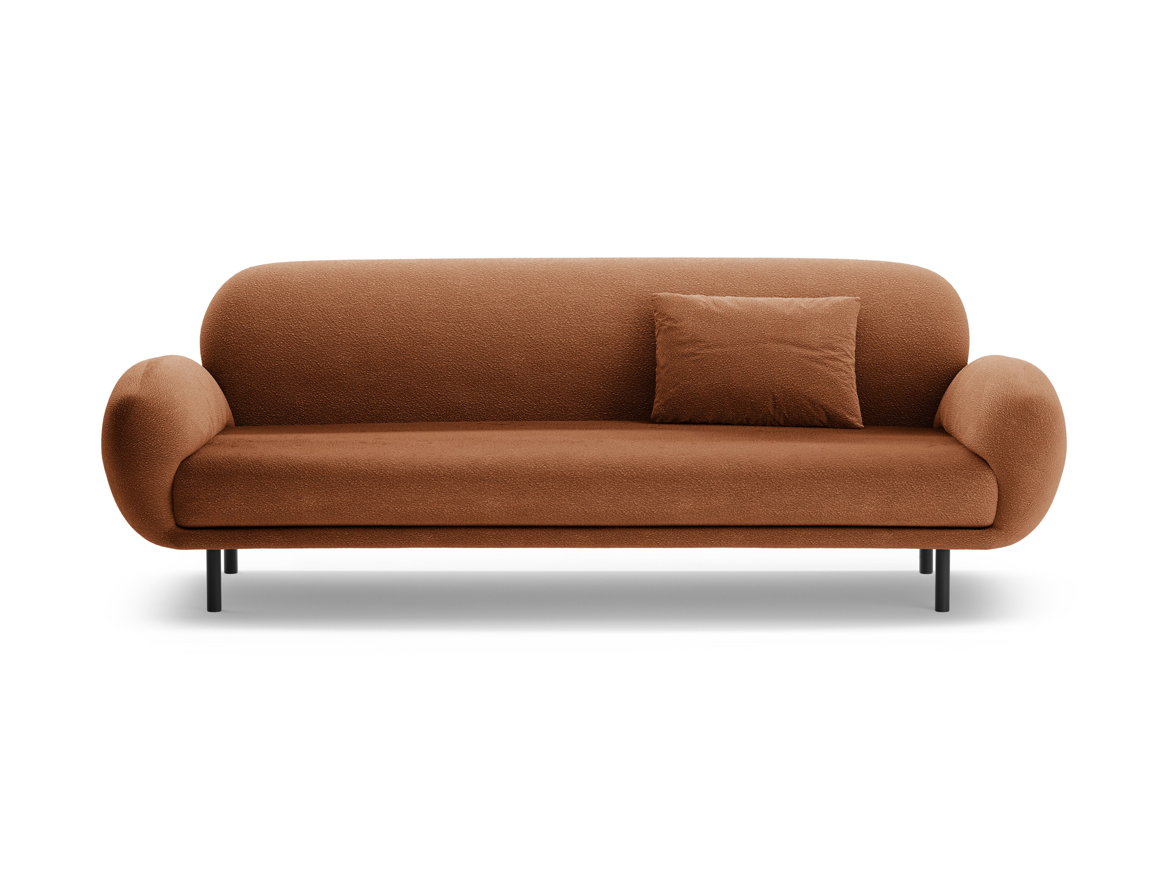 Sofa 3-Sitzer POPPY terracotta Boucle
