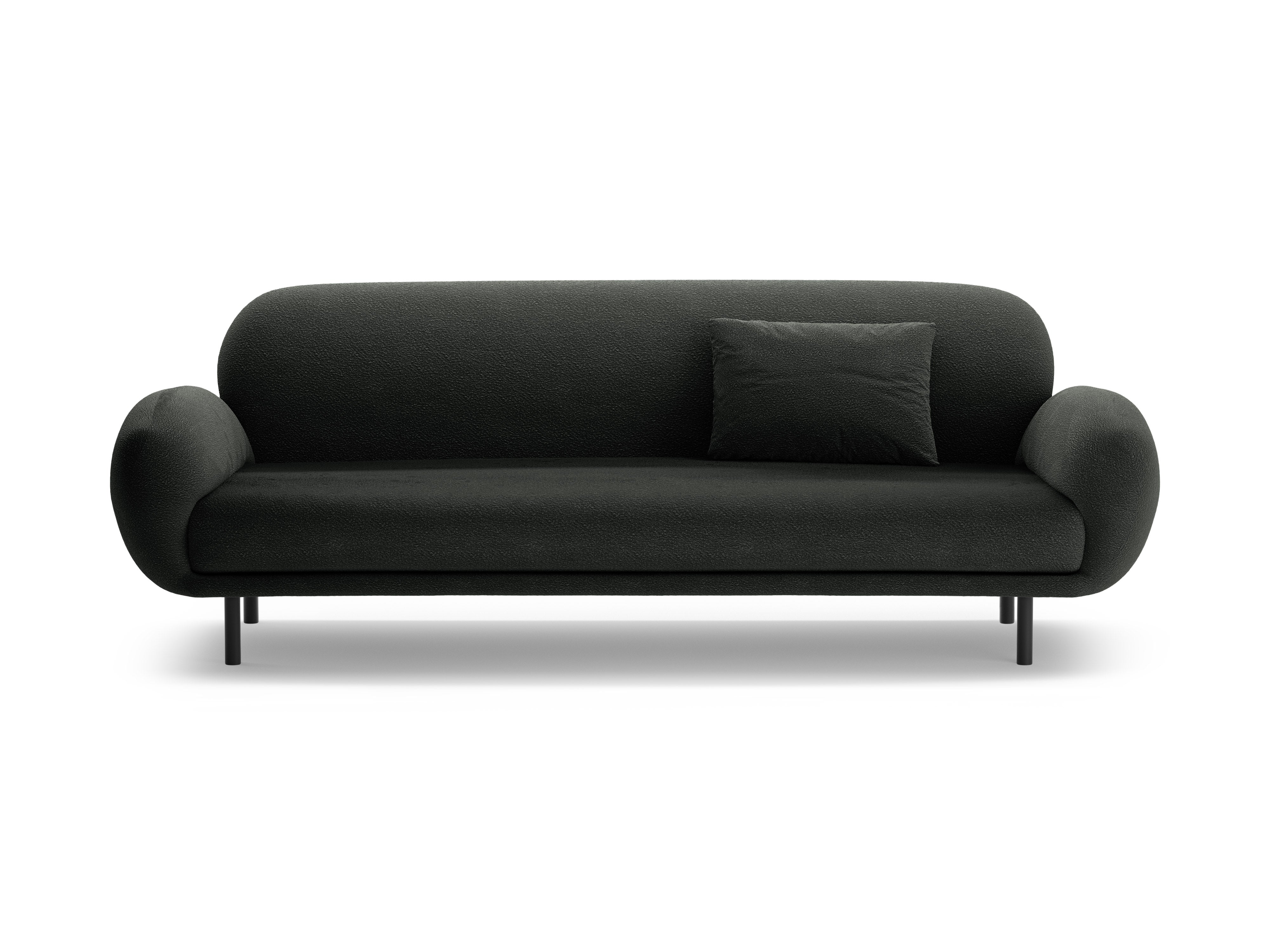 Sofa 3-osobowa POPPY czarny boucle