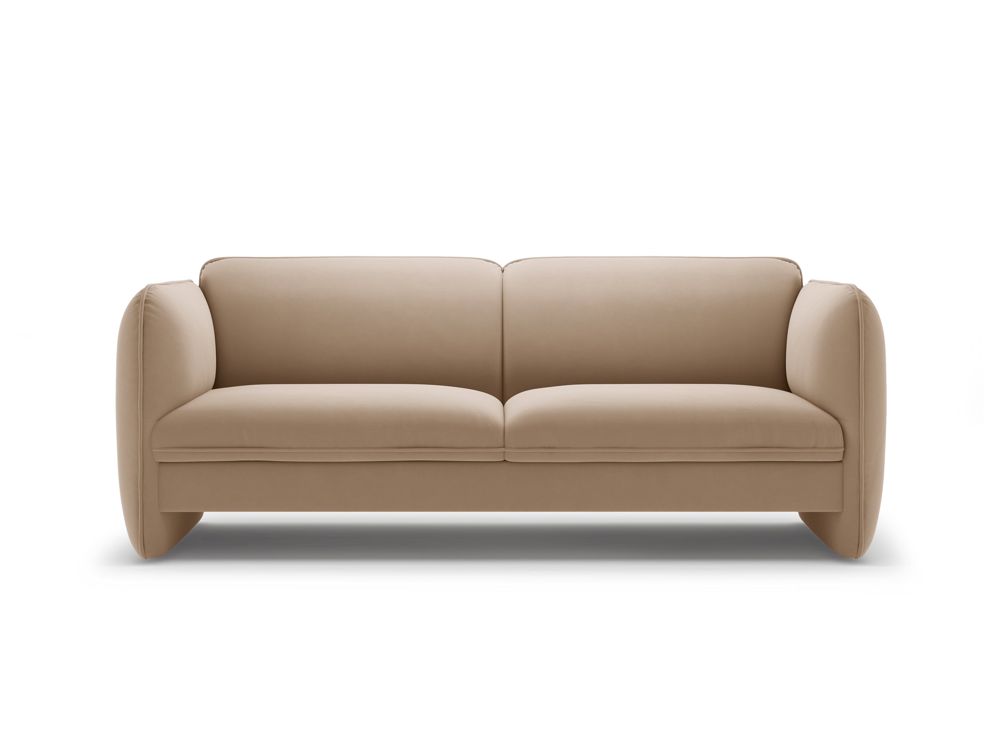 Sofa 3-osobowa aksamitna GEORGIA beżowy