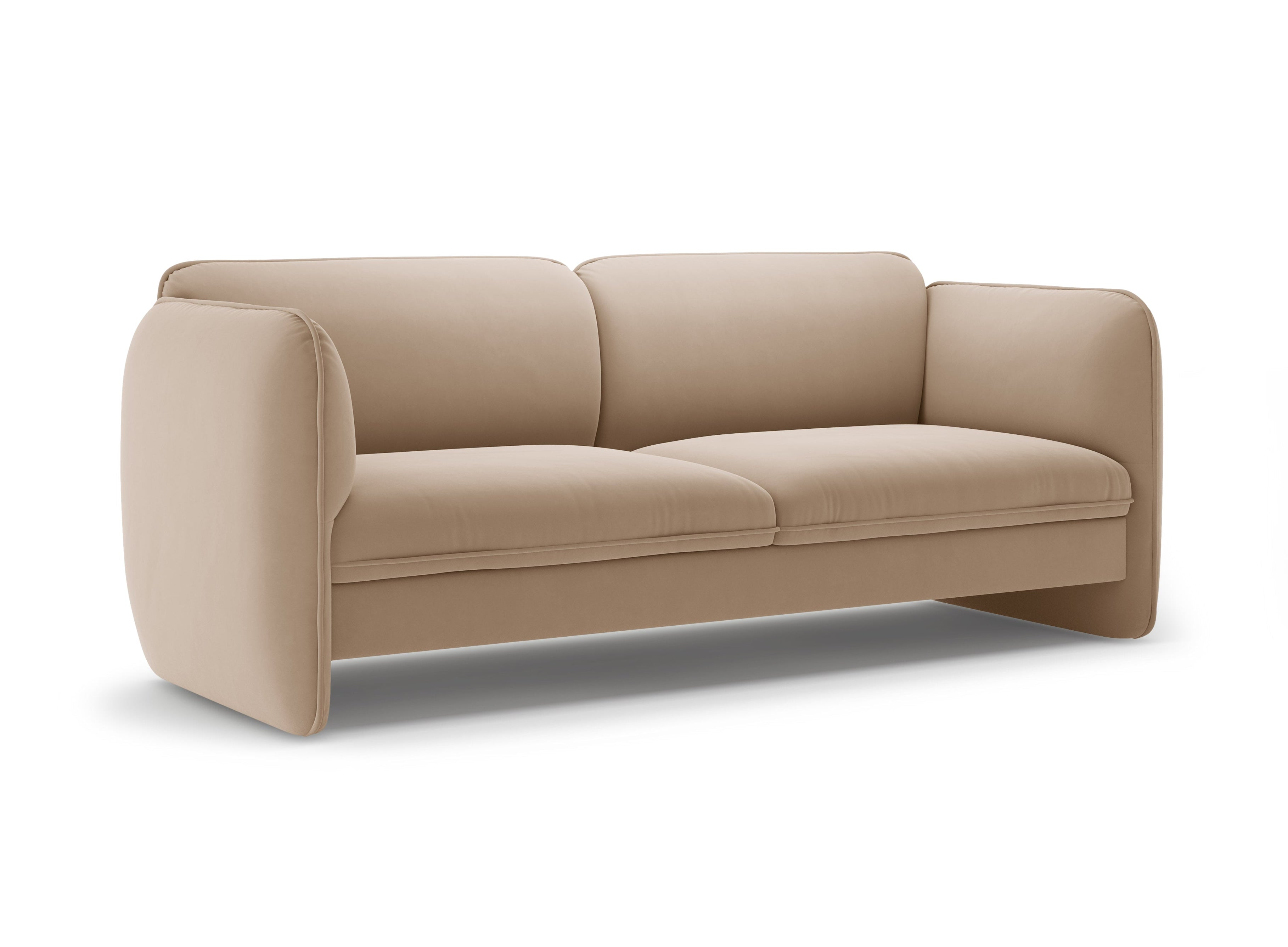 Sofa 3-osobowa aksamitna GEORGIA beżowy