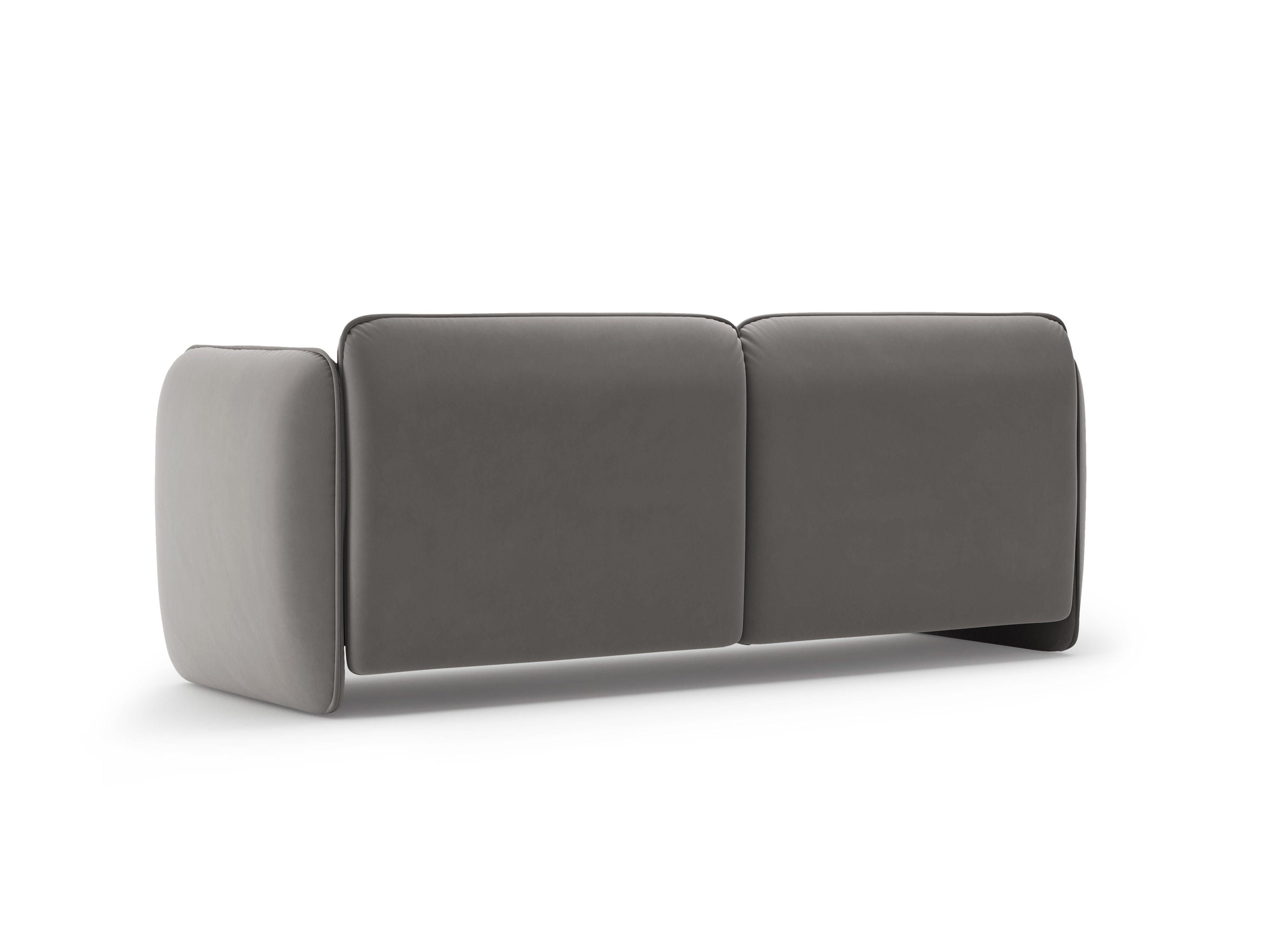 Sofa 3-osobowa aksamitna GEORGIA szary