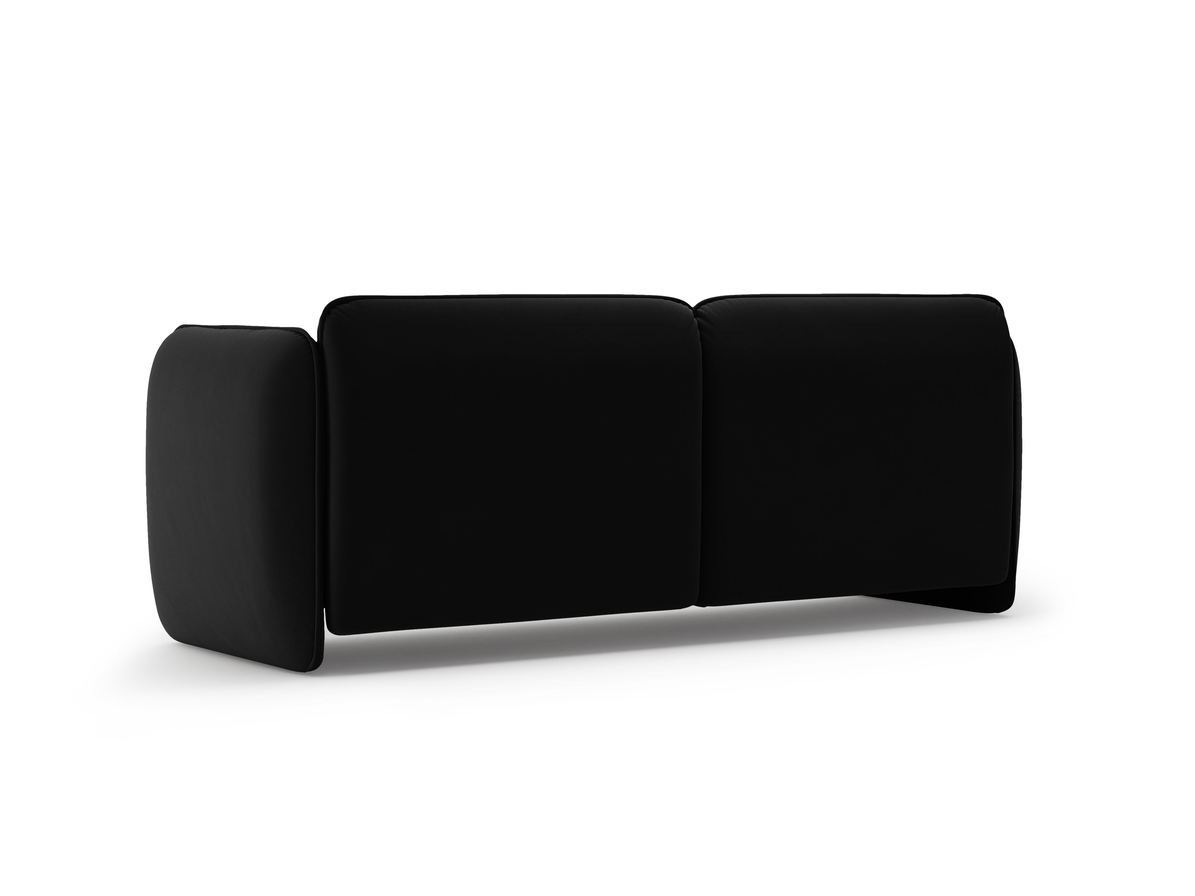 Sofa 3-osobowa aksamitna GEORGIA czarny