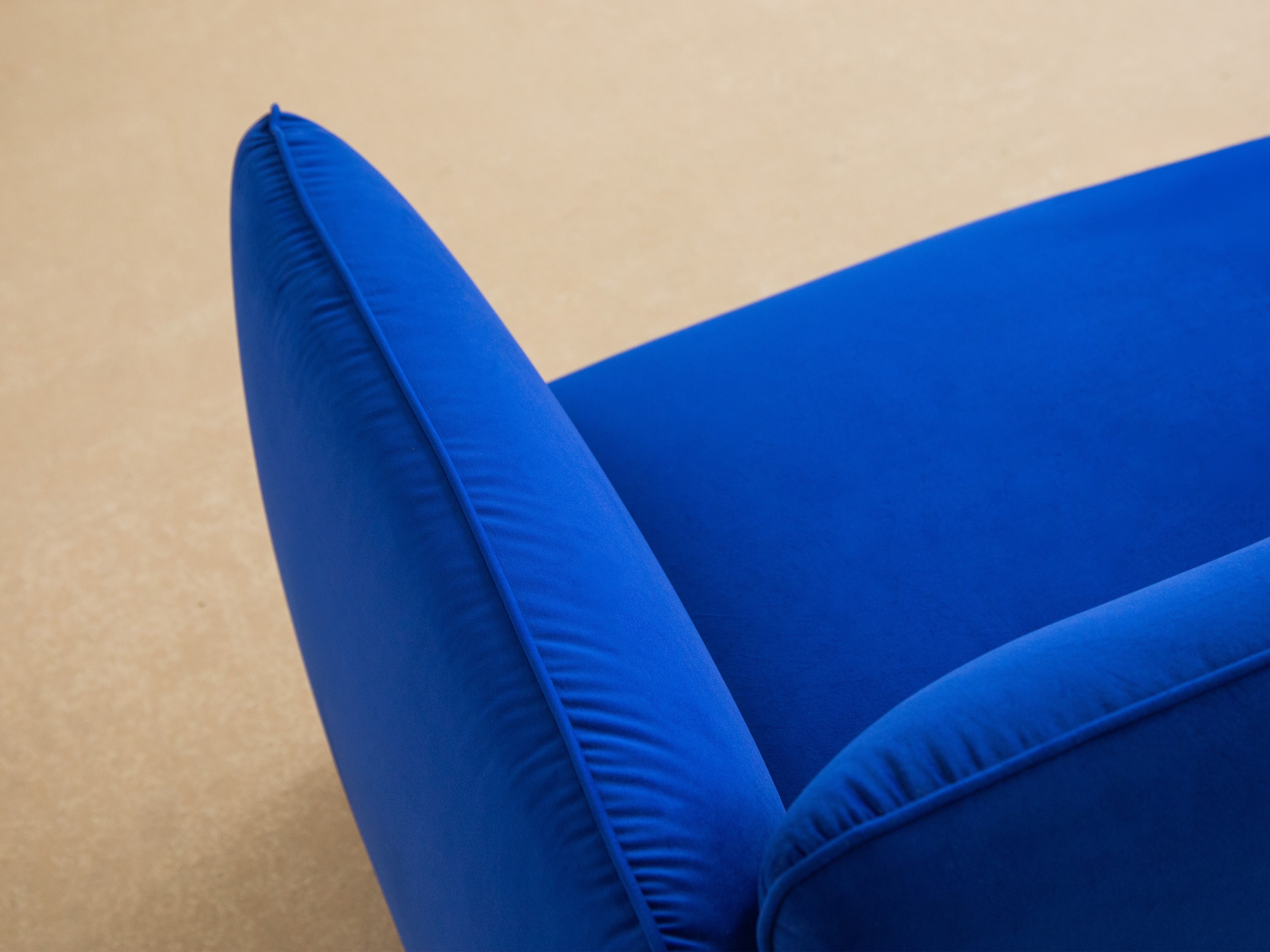 Sofa aksamitna 2-osobowa GEORGIA czekoladowy