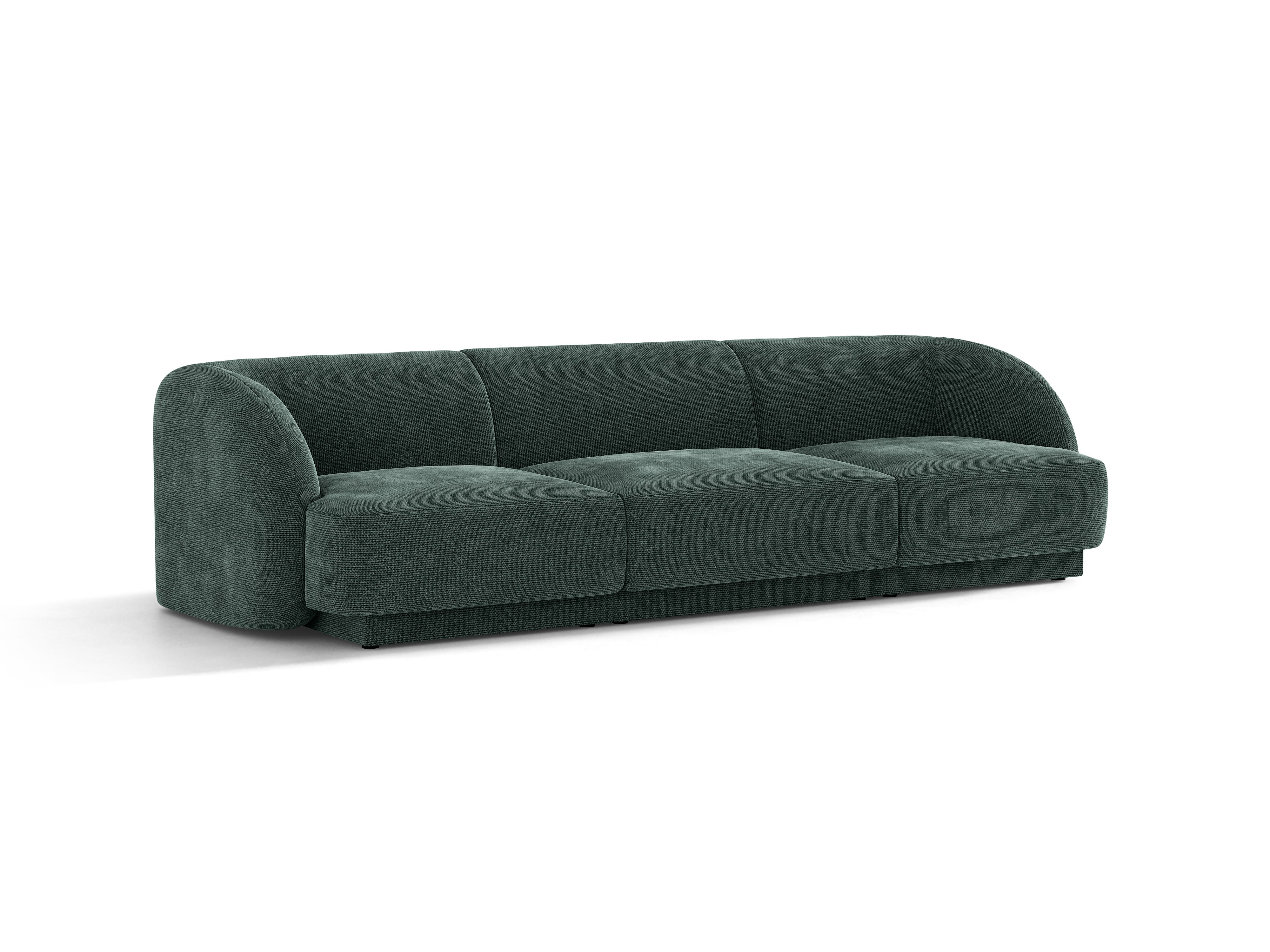 Sofa 3-osobowa MILEY petrol szenil jedwabisty