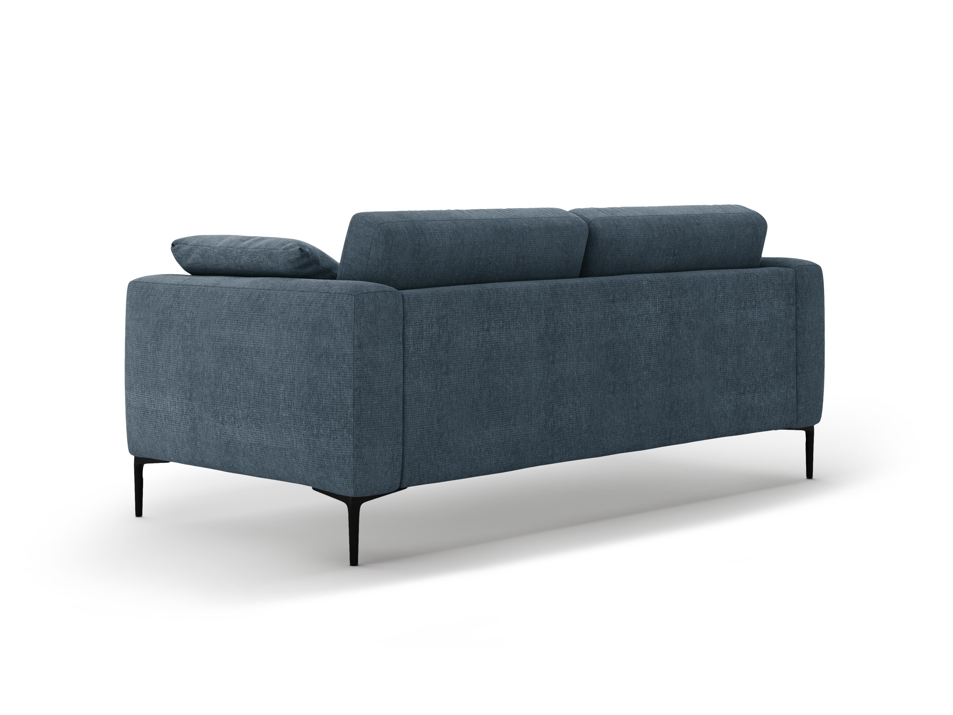 3-seater Sofa BEMY dark blue chenille