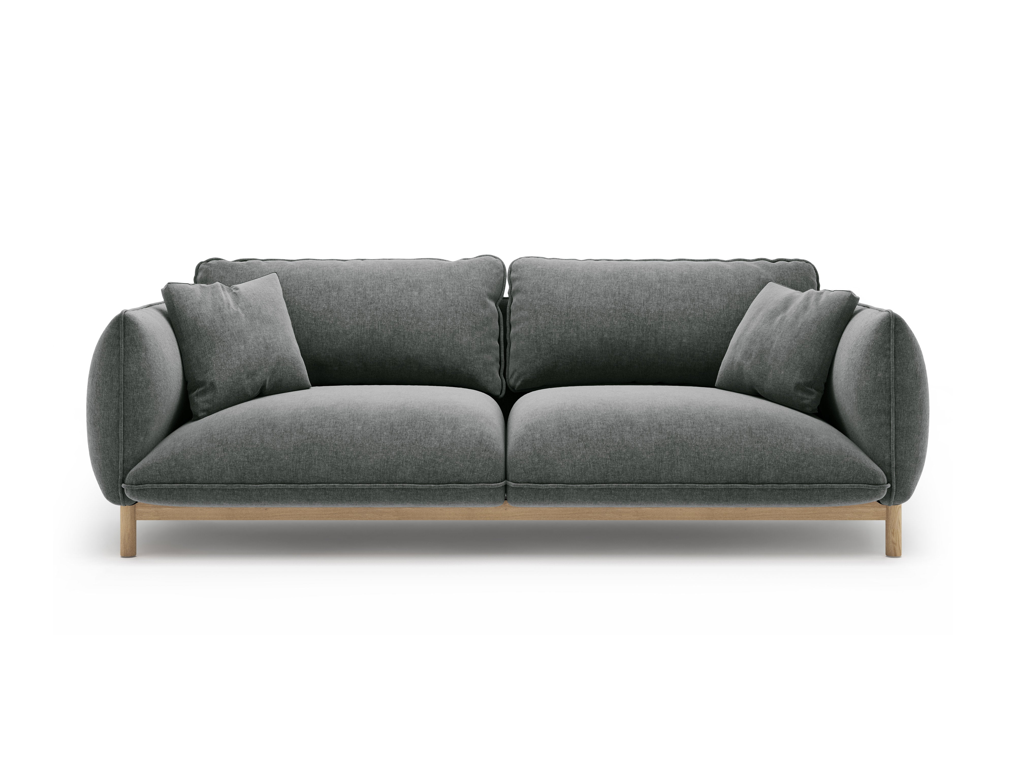 Sofa 3-osobowa ADA ciemnoszary szenil