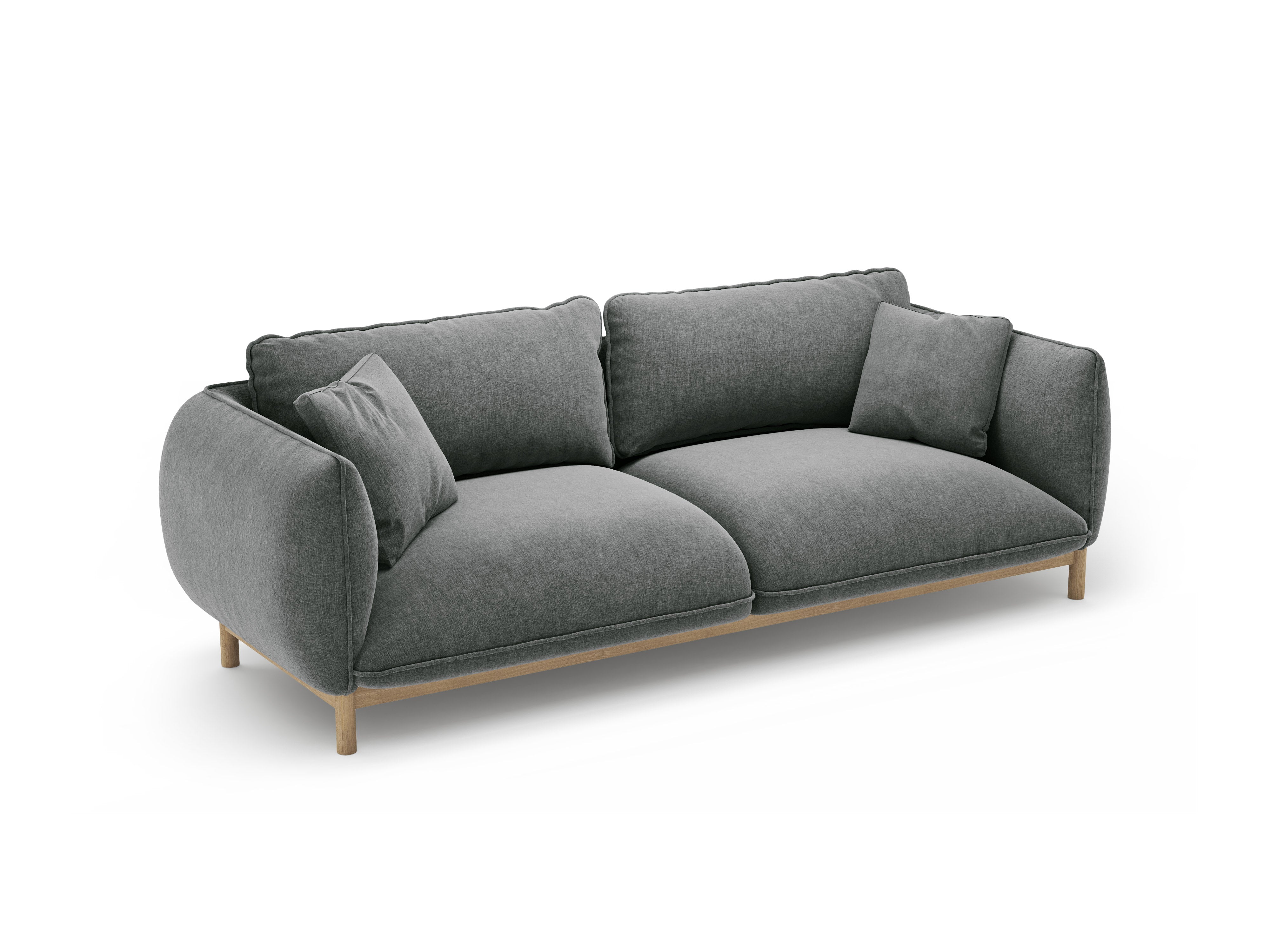 Sofa 3-osobowa ADA ciemnoszary szenil