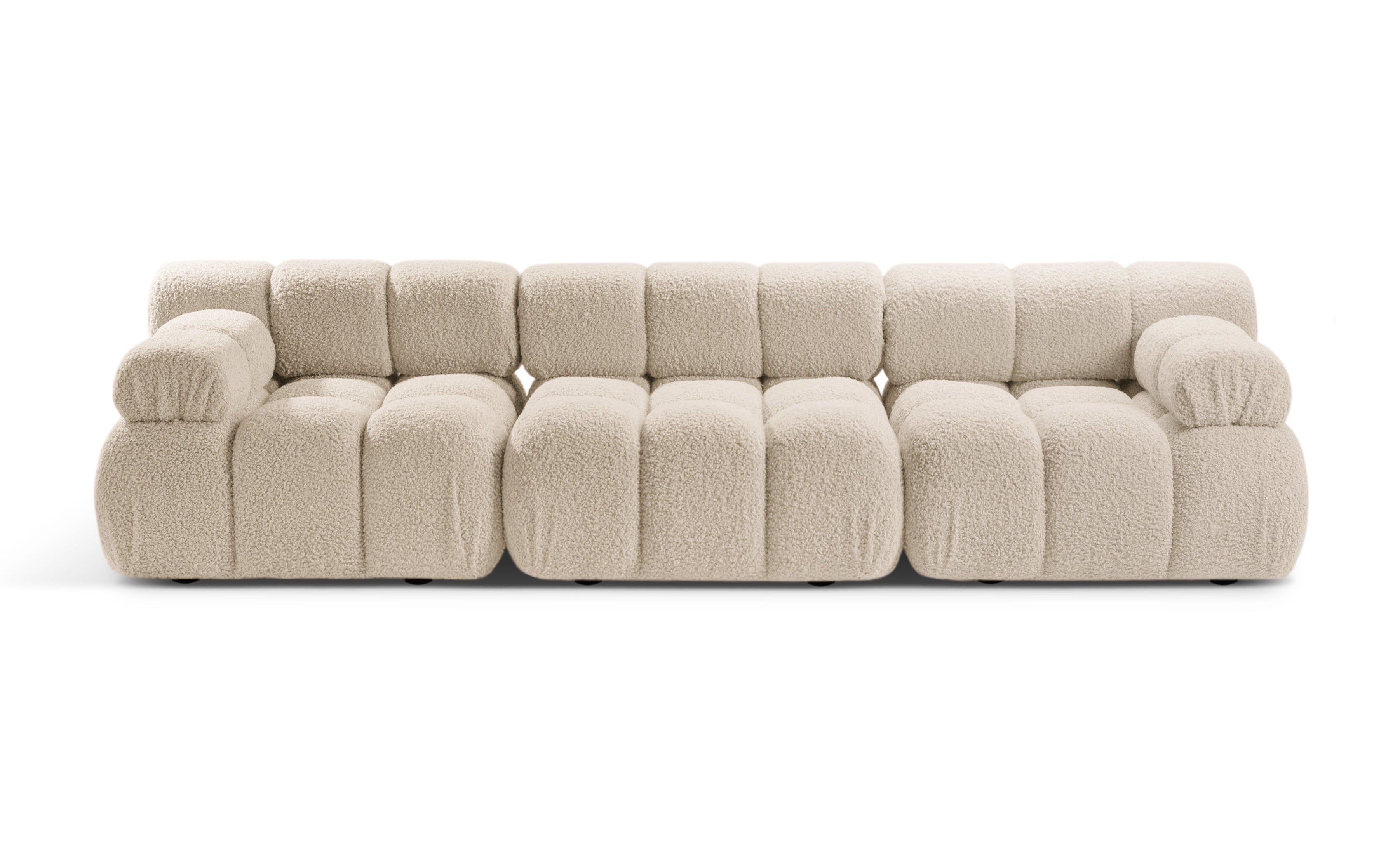 Sofa modułowa 3-osobowa BELLIS beżowy boucle