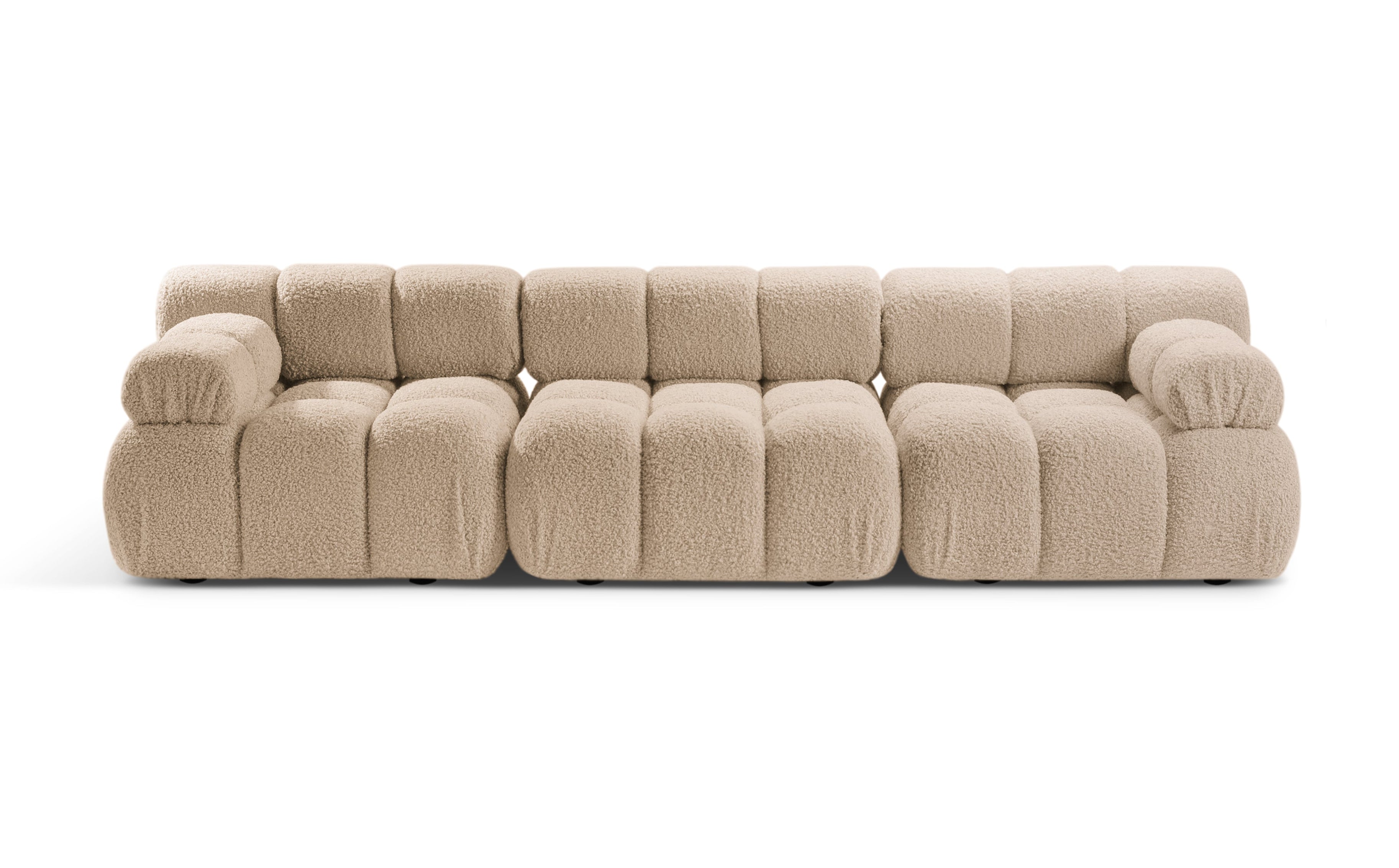 Sofa modułowa 3-osobowa BELLIS piaskowy boucle