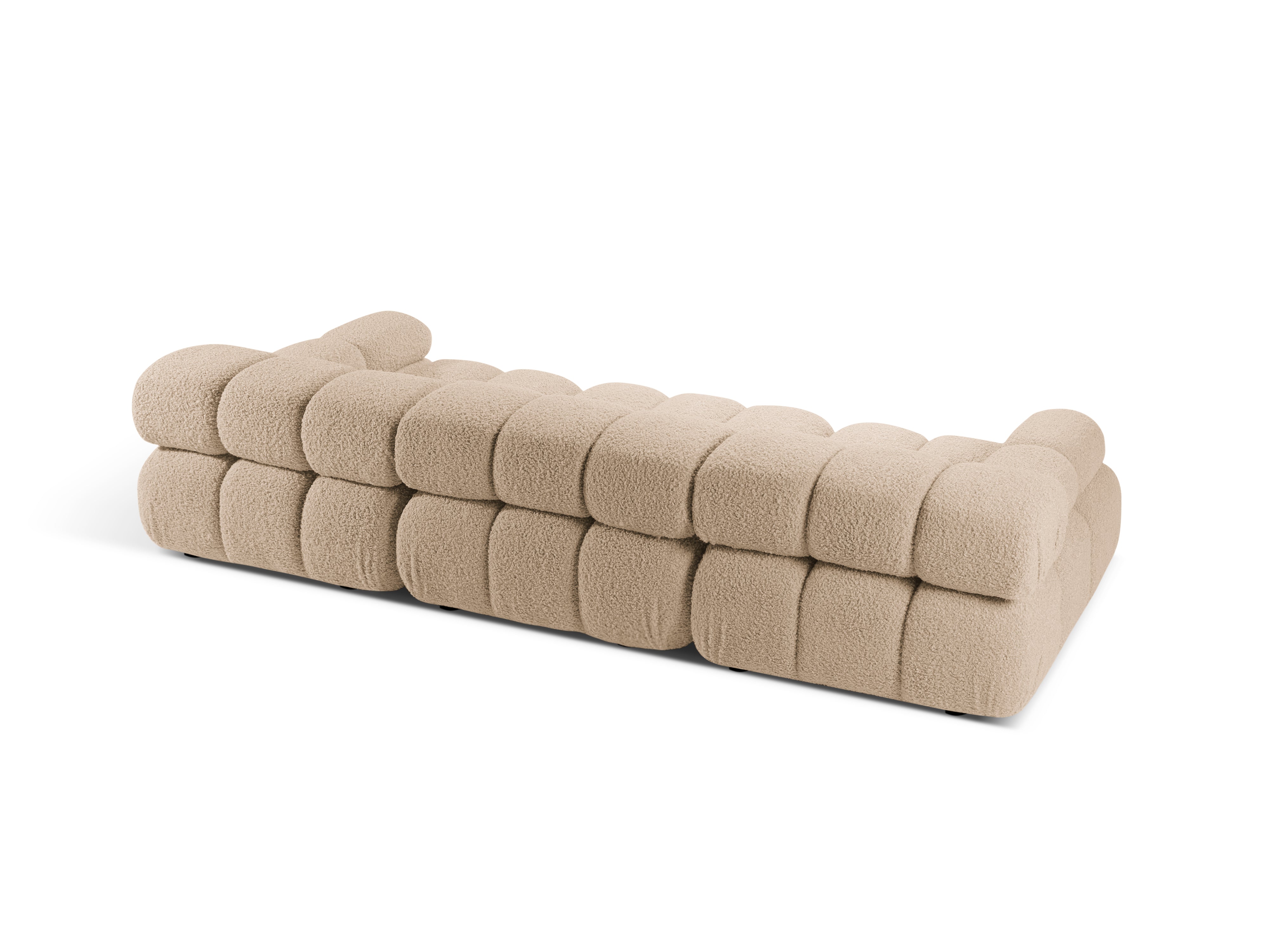 Sofa modułowa 3-osobowa BELLIS piaskowy boucle