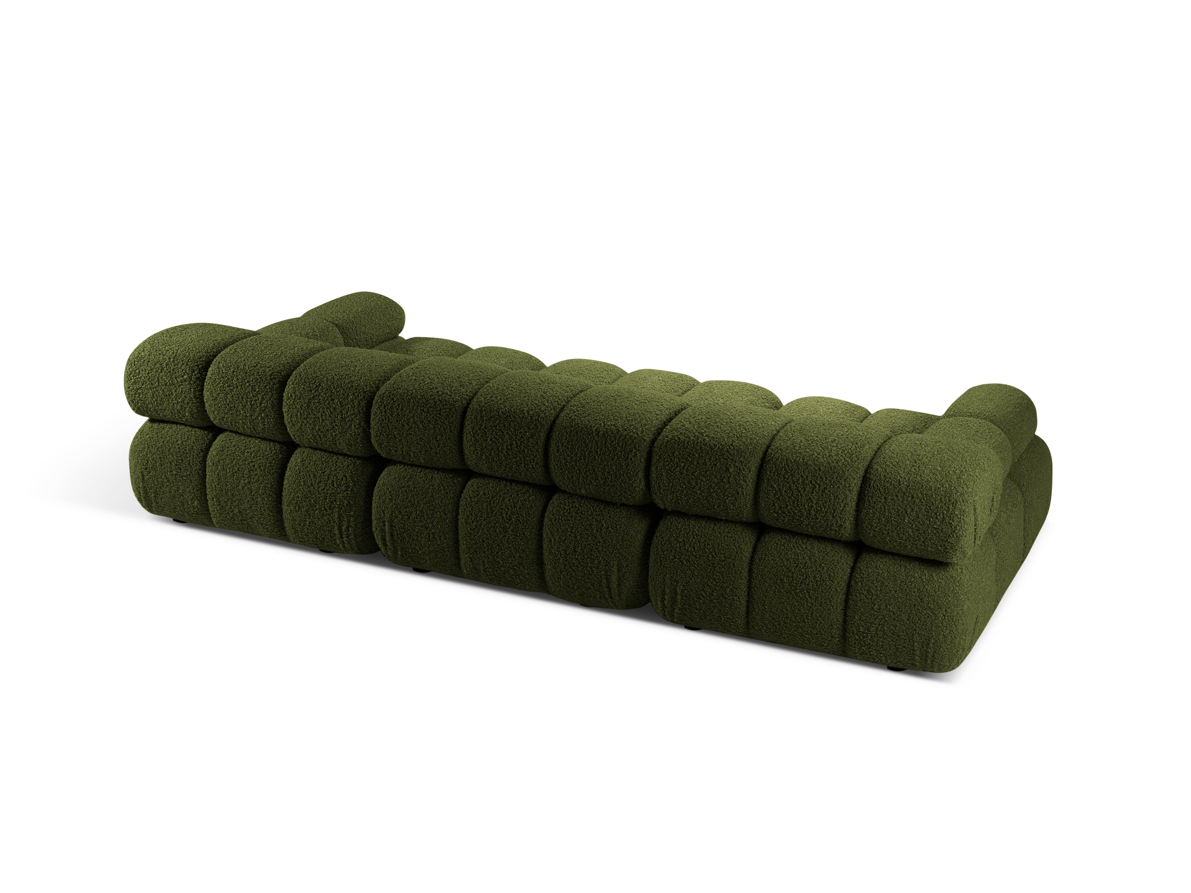 Sofa modułowa 3-osobowa BELLIS zielony boucle