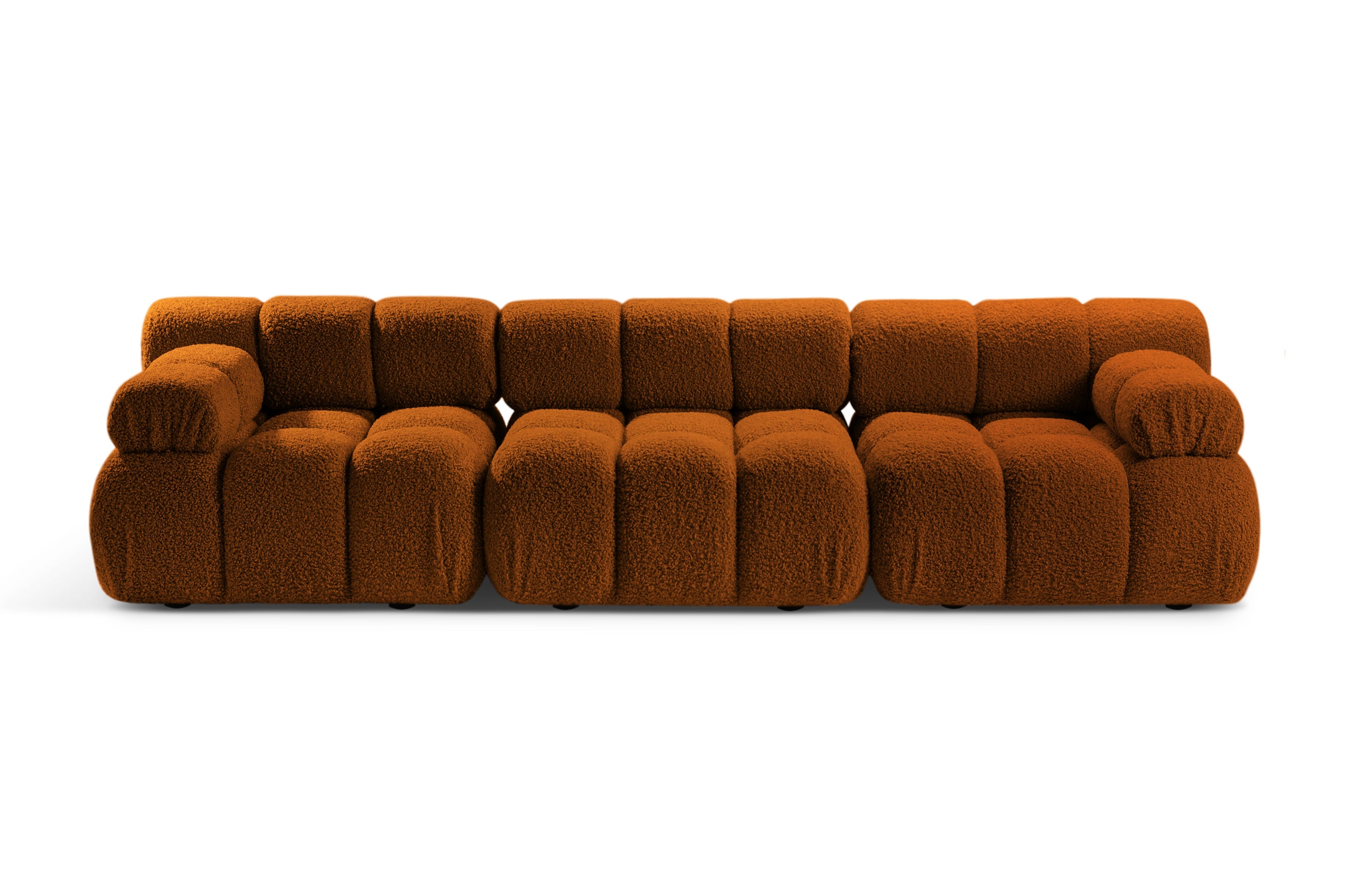 Sofa modułowa 3-osobowa BELLIS ceglany boucle