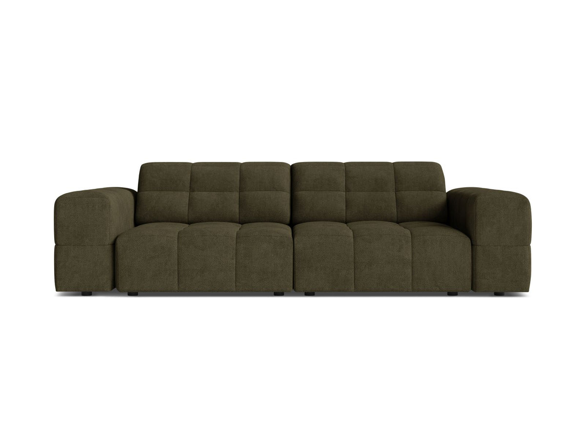 Sofa 3-osobowa JENNIFER oliwkowy szenil – Micadoni