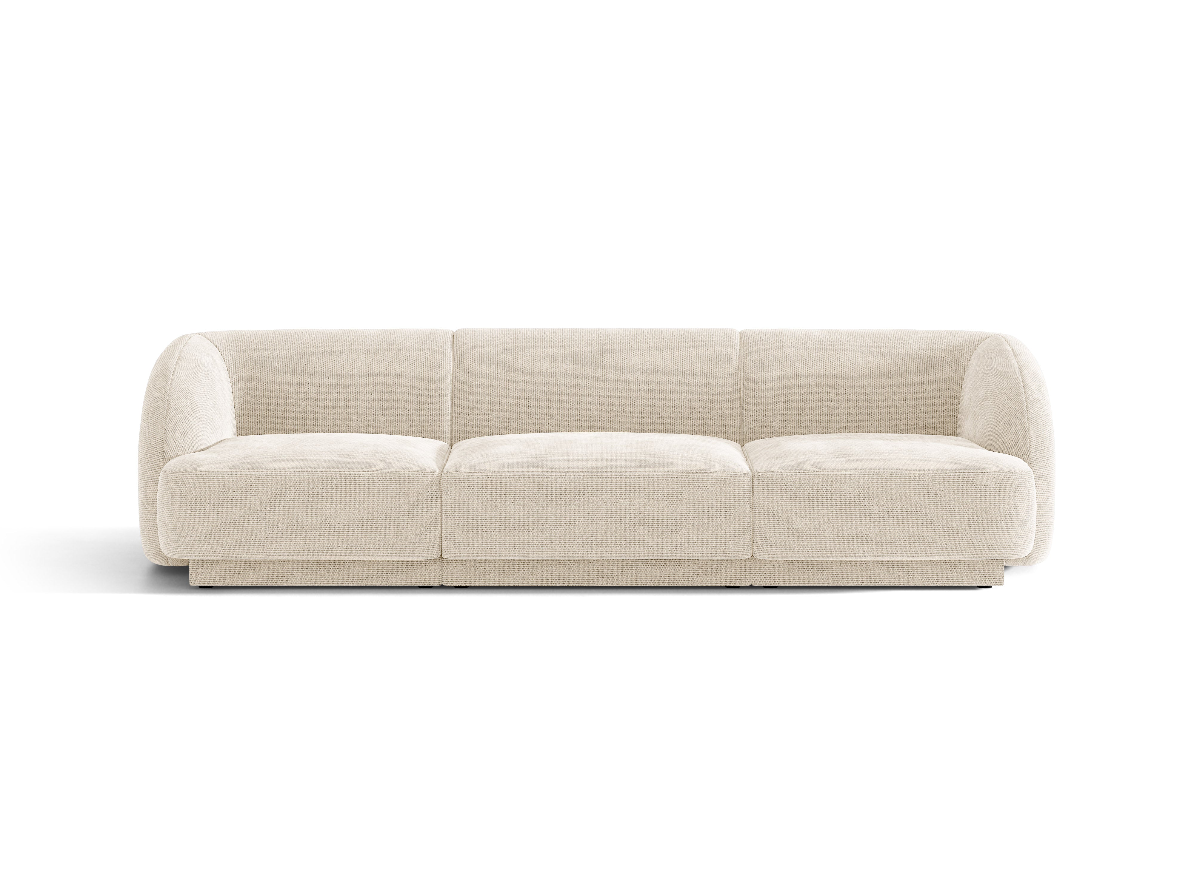 Sofa 3-osobowa MILEY kość słoniowa szenil