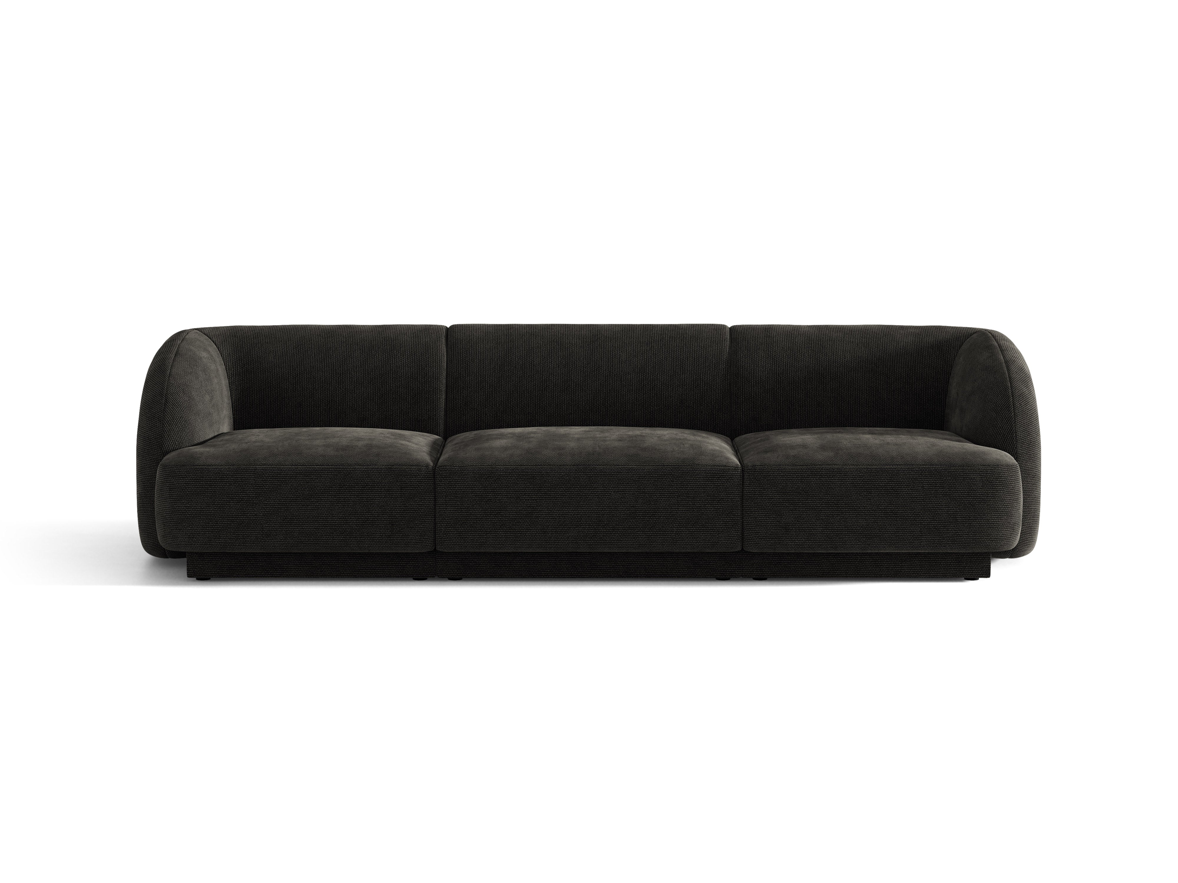 Sofa 3-osobowa MILEY czarny szenil