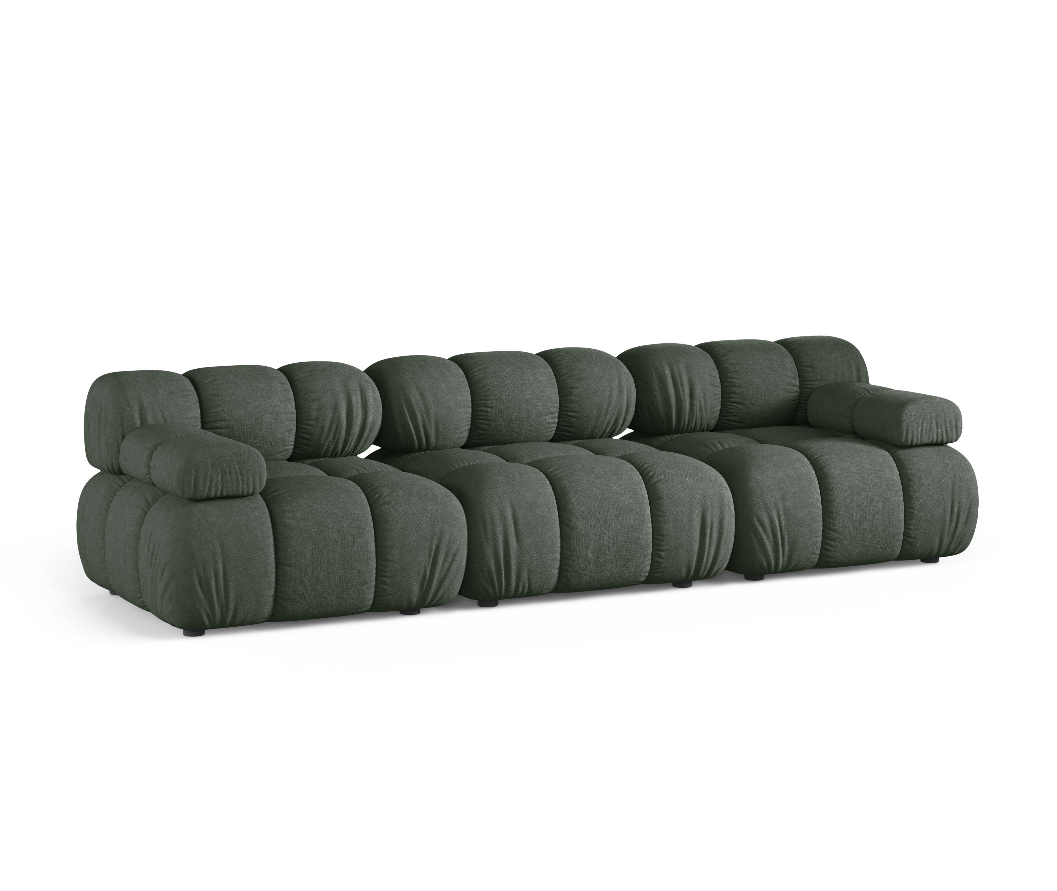 Sofa modułowa 3-osobowa BELLIS ciemnozielony