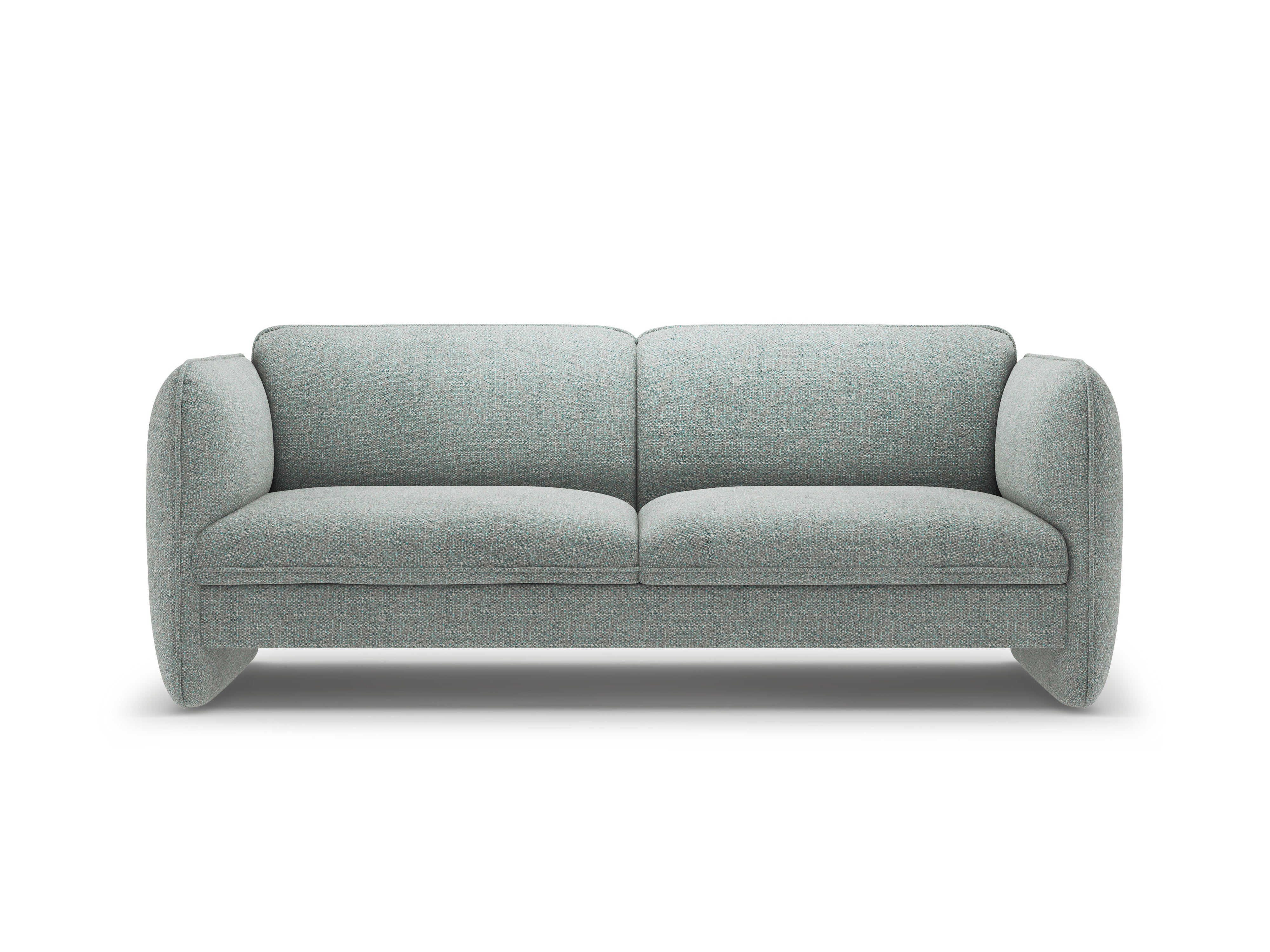 Sofa 3-osobowa GEORGIA zgaszony niebieski szenil
