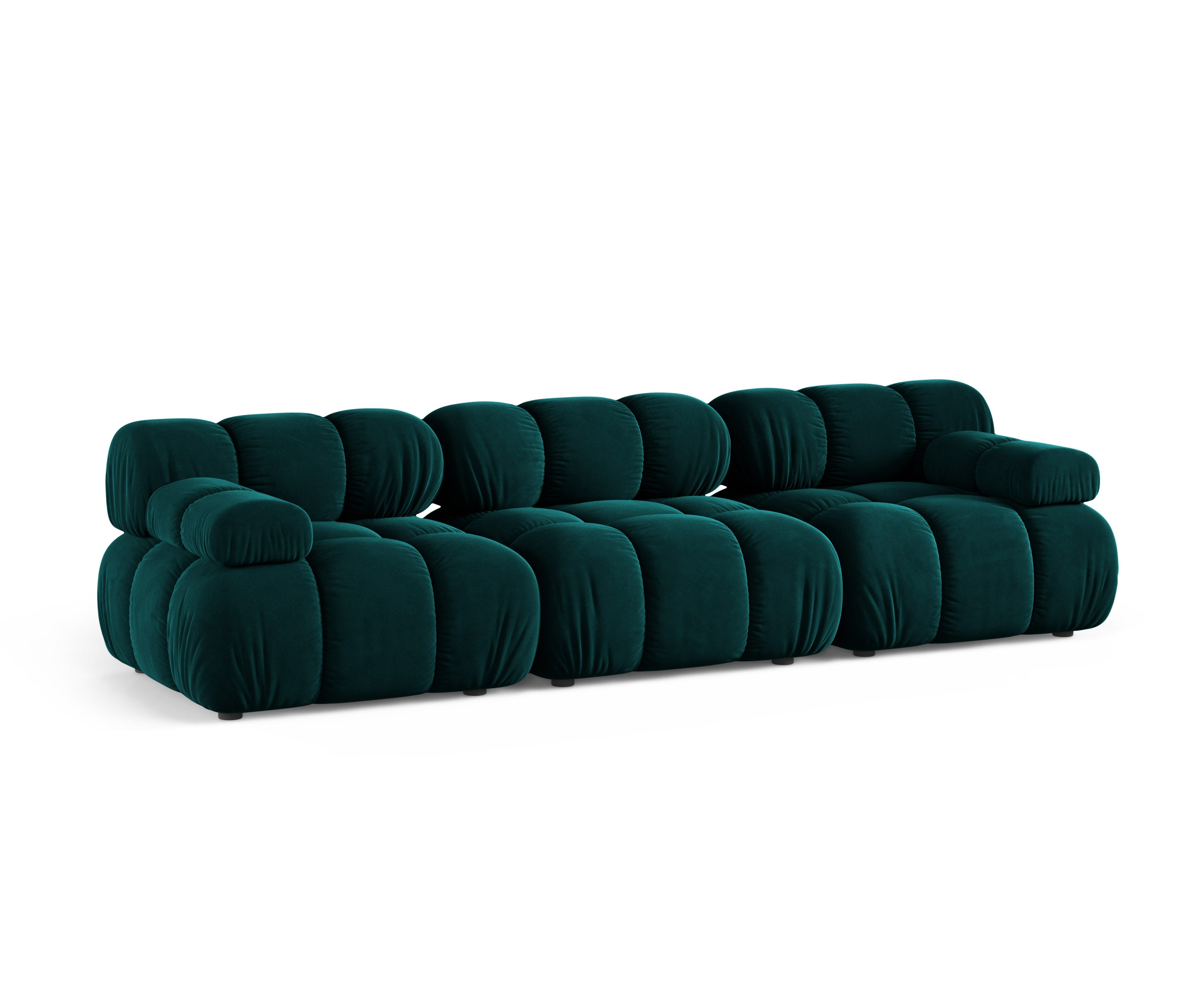 Sofa modułowa 3-osobowa BELLIS głęboki petrol welur