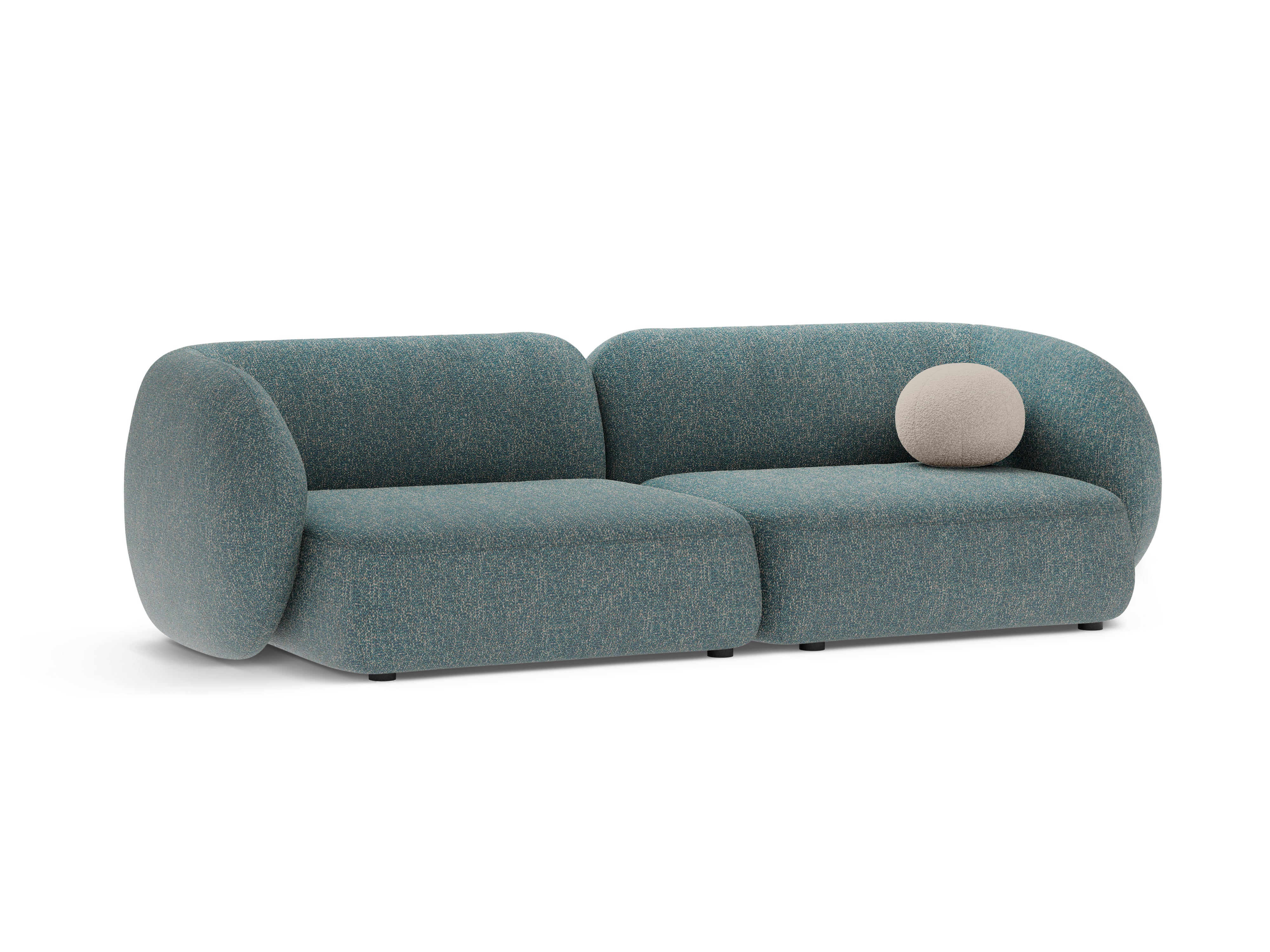 Sofa 4-osobowa KATE niebieski melanż