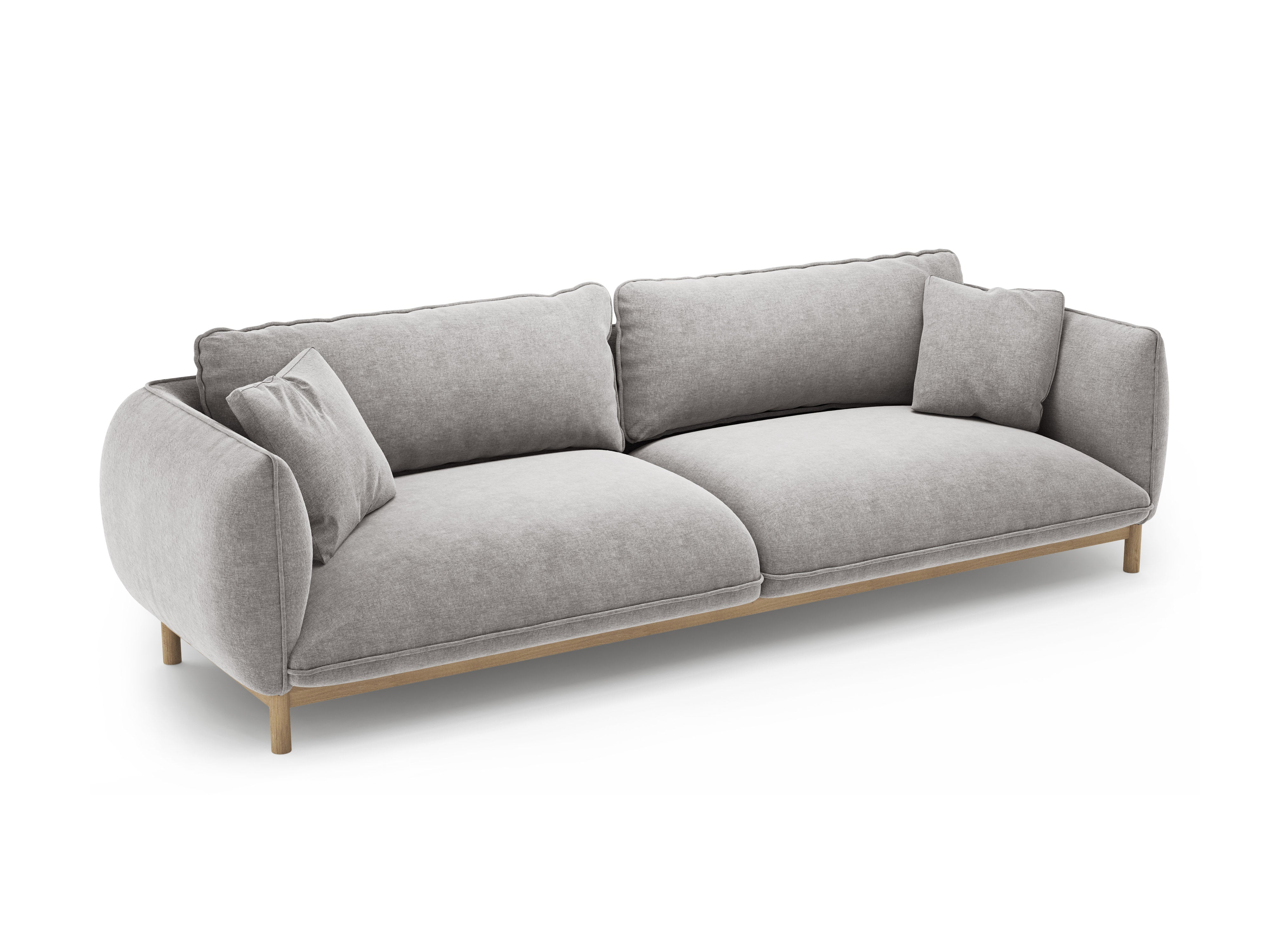 Sofa 4-osobowa ADA jasnoszary szenil